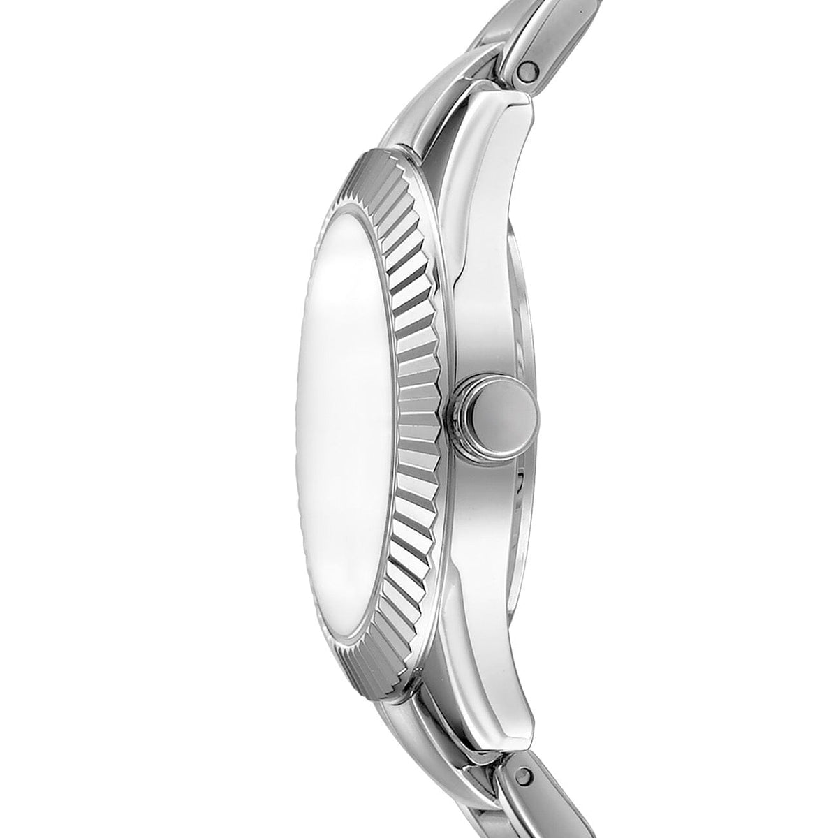 DK1L017M0325 DKNY Women's Logo Dark Blue Dial Silver Stainless Steel Bracelet Watch DKNY 