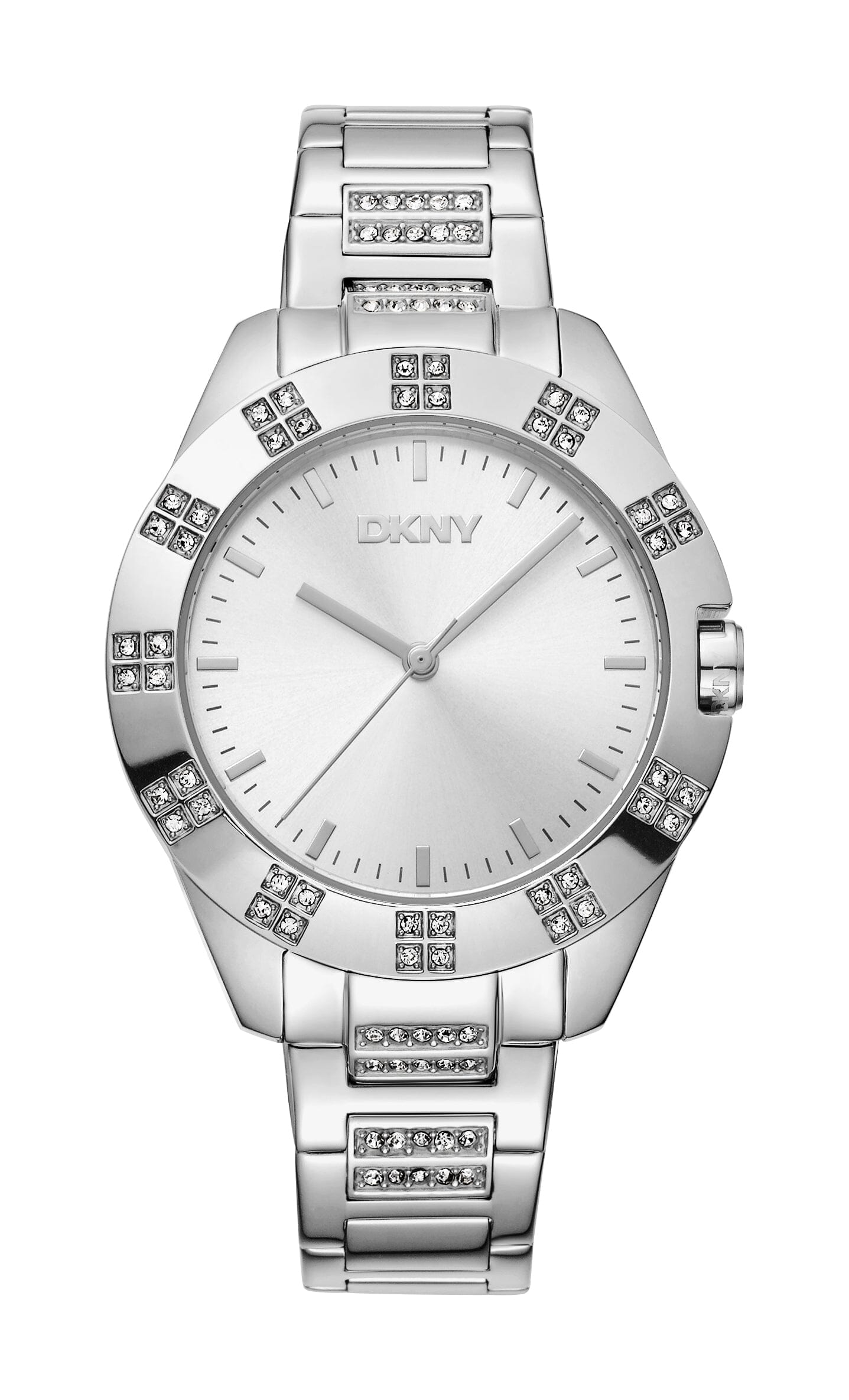 DK1L019M0015 DKNY Evening Silver Dial Stainless Steel Women's Watch 36mm Watches DKNY 