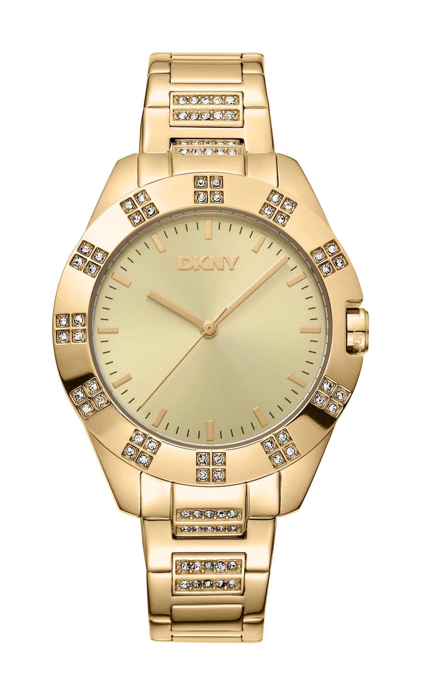 DK1L019M0035 DKNY Evening Champagne Dial Gold Women's Watch 36mm Watches DKNY 