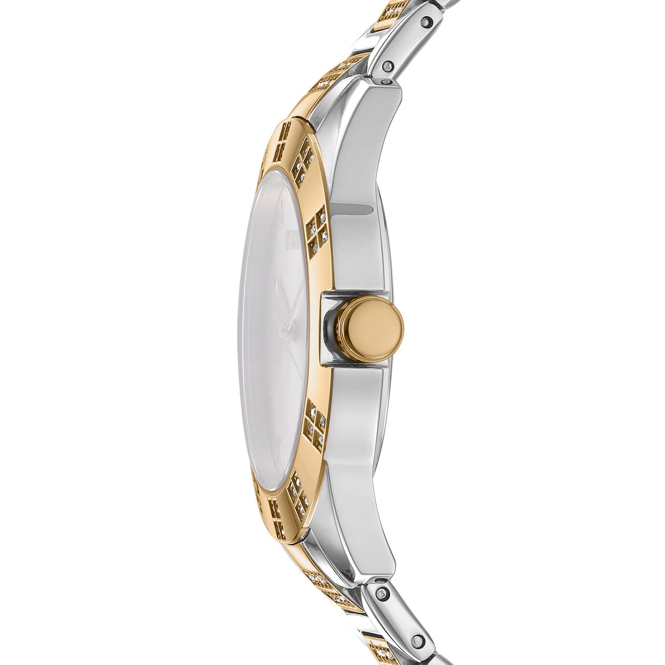DK1L019M0055 DKNY Evening Silver Dial Two Tone Silver & Gold Women's Watch 36mm Watches DKNY 