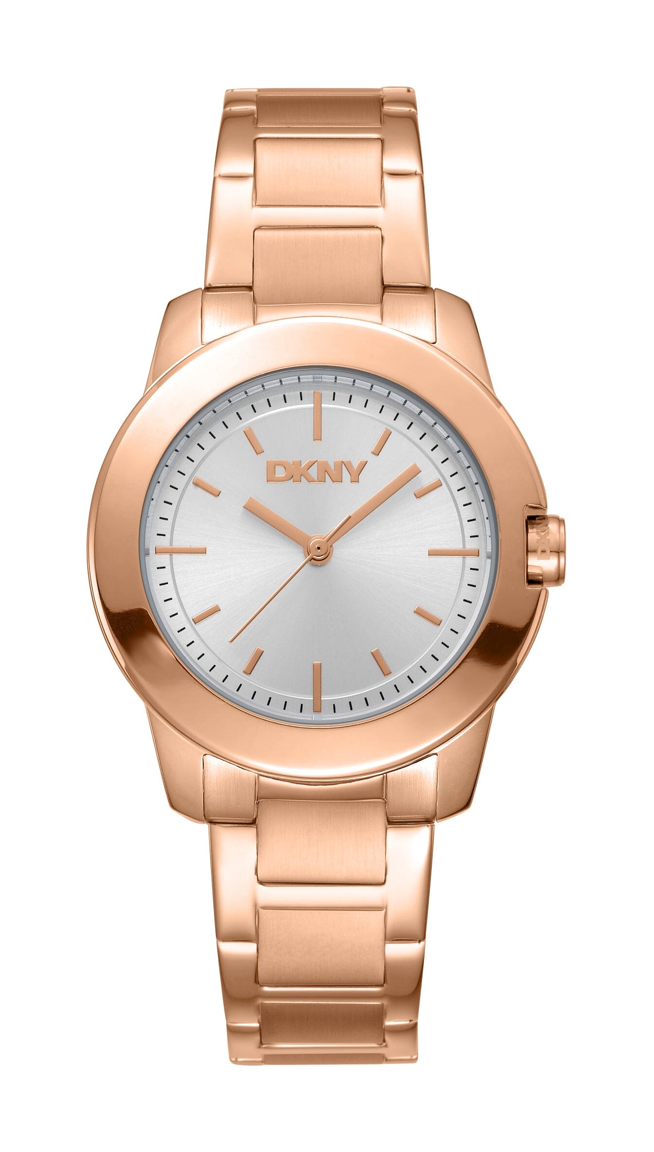 DK1L020M0055 DKNY Everyday Silver Dial Stainless Steel Rose Gold Women's Watch 32mm Watches DKNY 