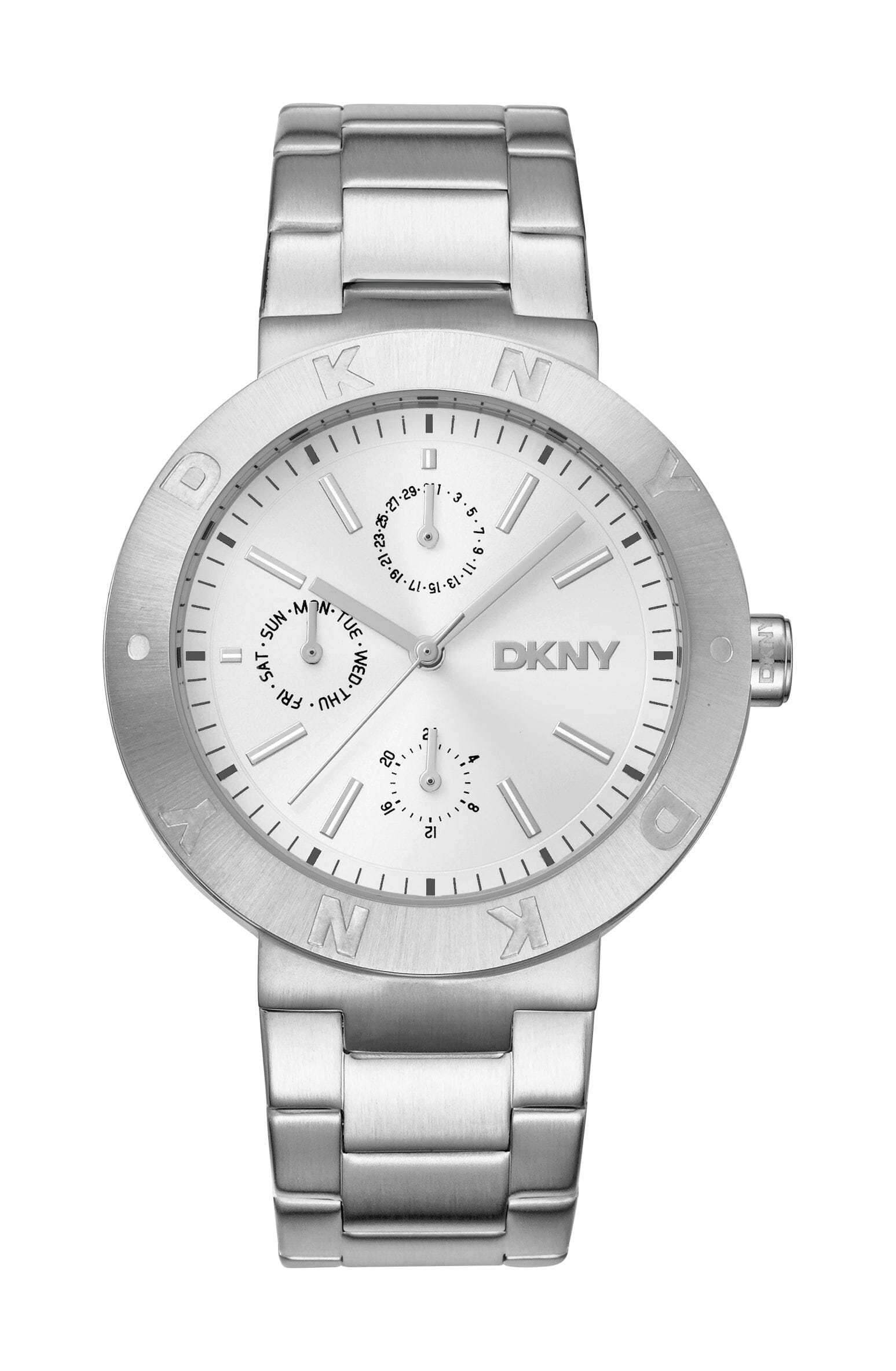 DK1L022M0015 DKNY Active Silver Dial Stainless Steel Women's Watch 38mm Watches DKNY 