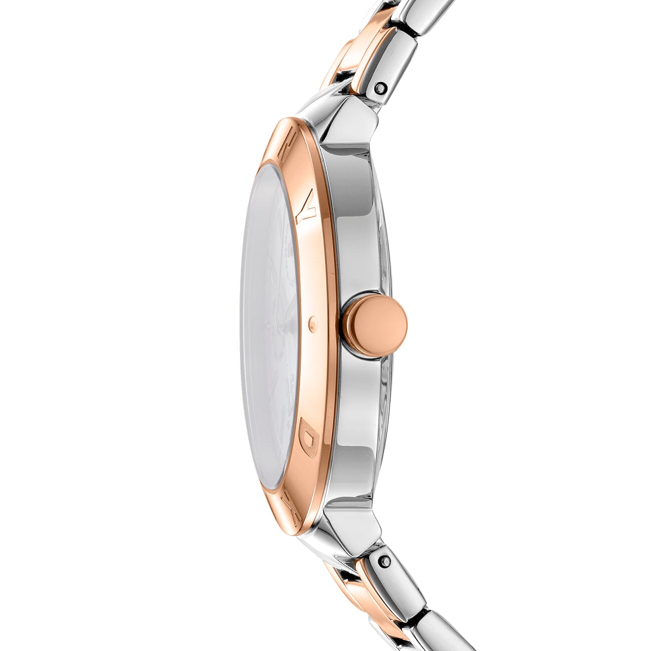 DK1L022M0075 DKNY Active Dark Blue Dial Two Tone Silver & Rose Gold Women's Watch 38mm Watches DKNY 