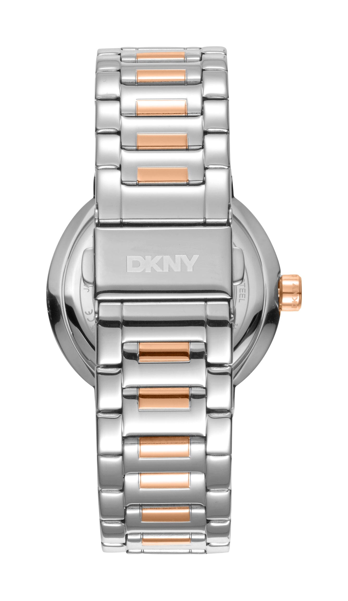 DK1L023M0075 DKNY Evening Dark Blue Dial Two Tone Silver & Rose Gold Women's Watch 36mm Watches DKNY 