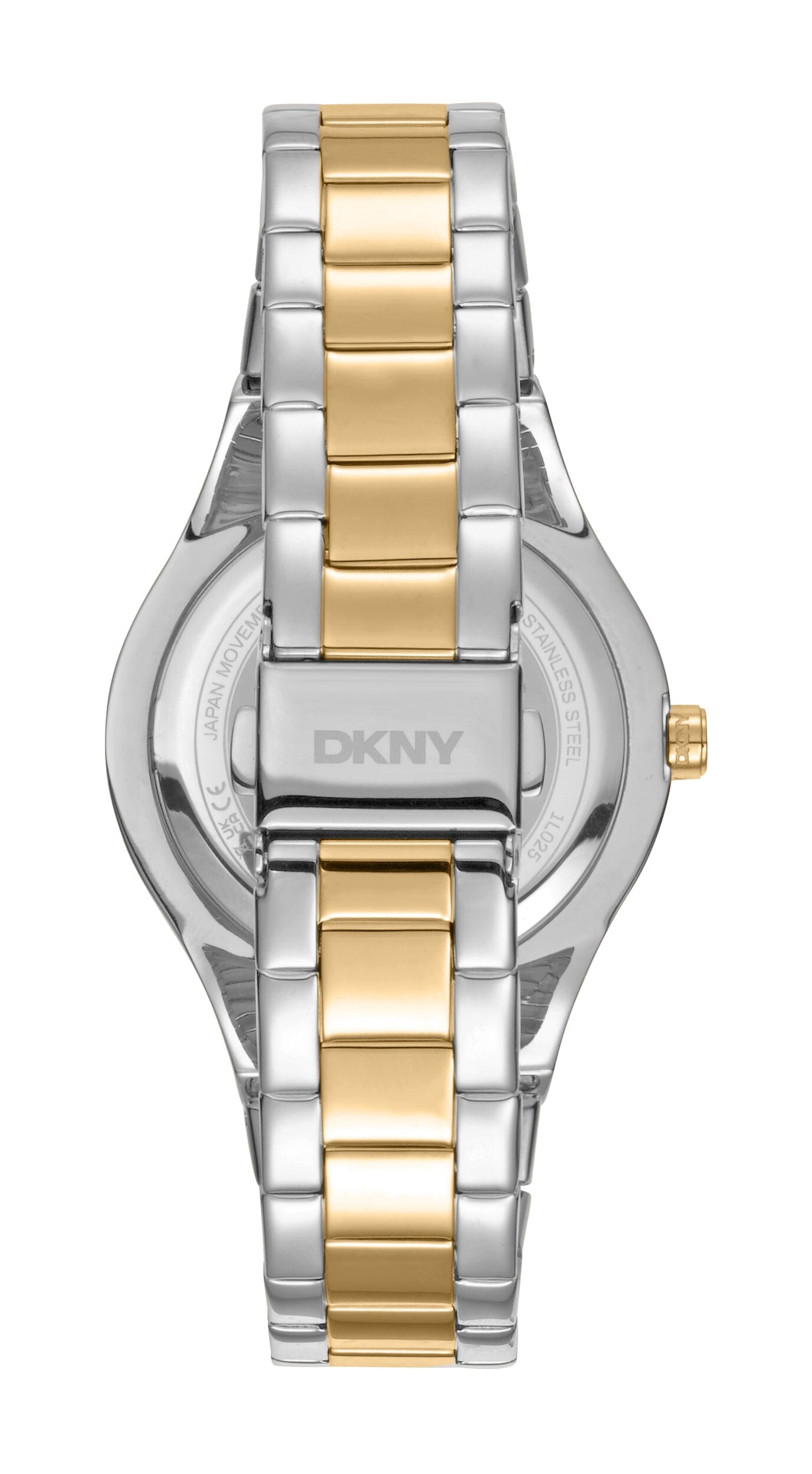 DK1L025M0075 DKNY Evening Silver Dial Two Tone Silver & Gold Women's Watch 38mm Watches DKNY 