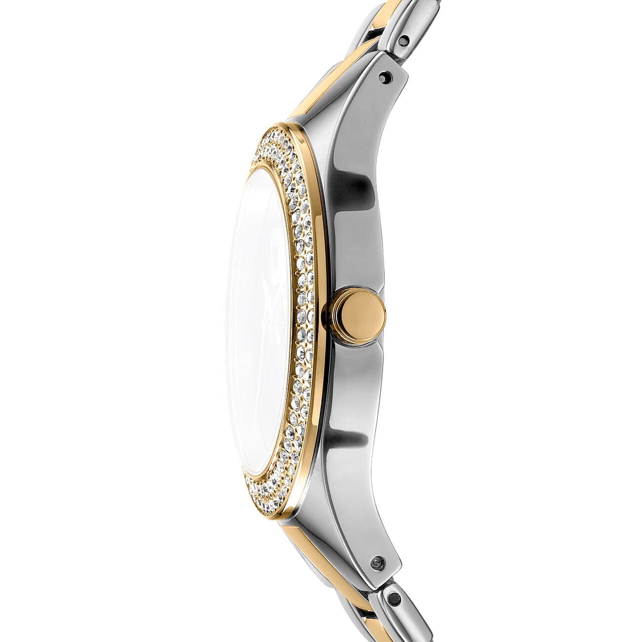 DK1L025M0075 DKNY Evening Silver Dial Two Tone Silver & Gold Women's Watch 38mm Watches DKNY 