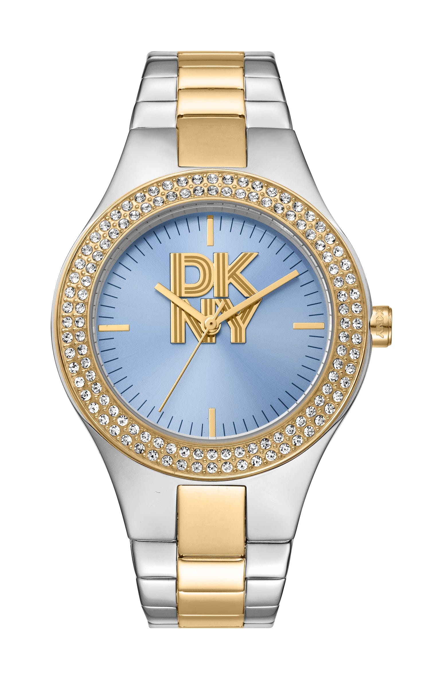 DK1L025M0085 DKNY Evening Light Blue Dial Two Tone Silver & Gold Women's Watch 38mm Watches DKNY 