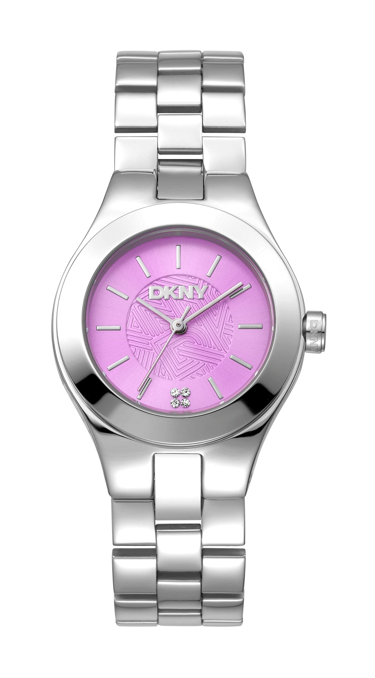 DK1L026M0025 DKNY Urban Pink Dial Stainless Steel Silver Women's Watch 30mm Watches DKNY 