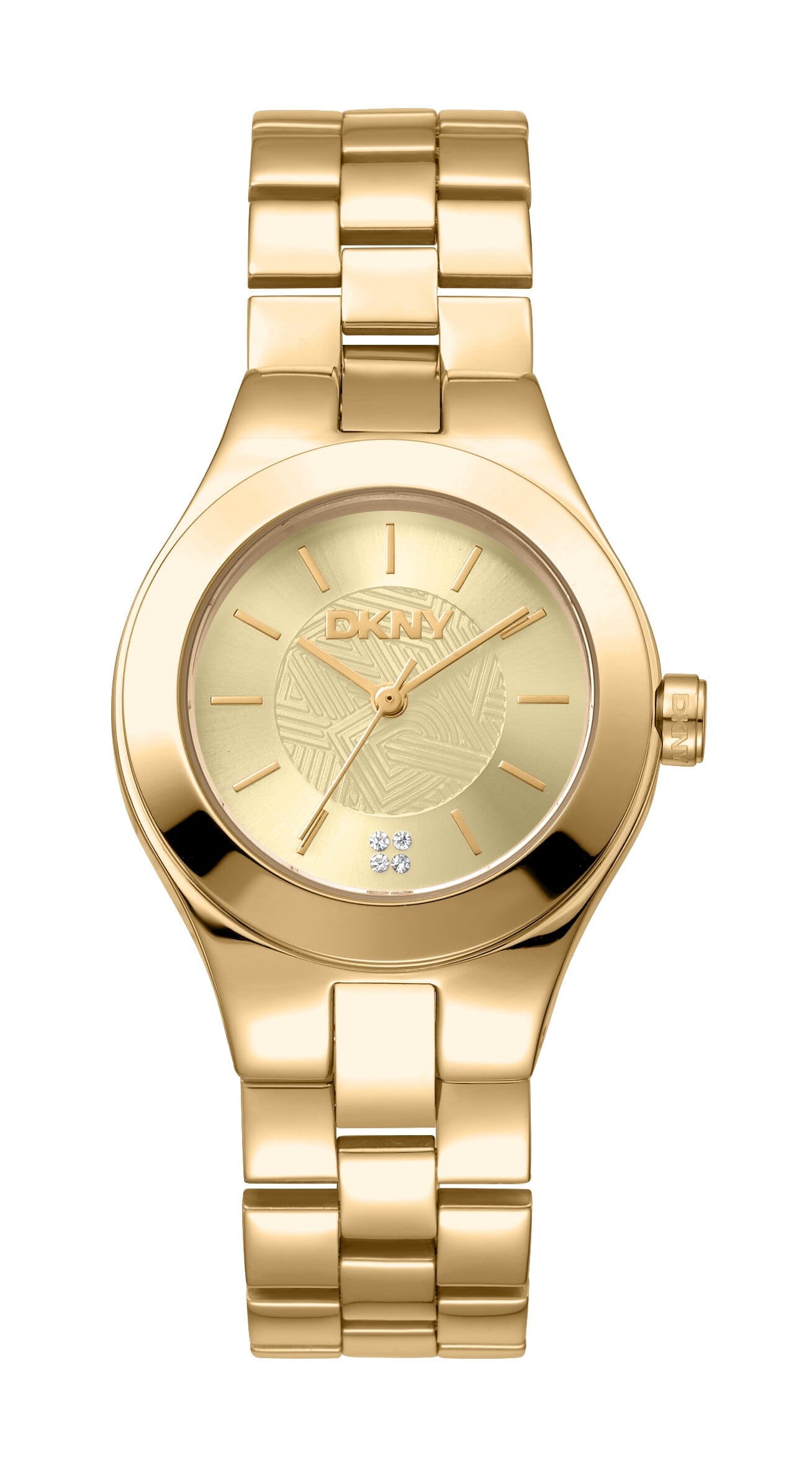 DK1L026M0035 DKNY Urban Champagne Dial Stainless Steel Gold Women's Watch 30mm Watches DKNY 