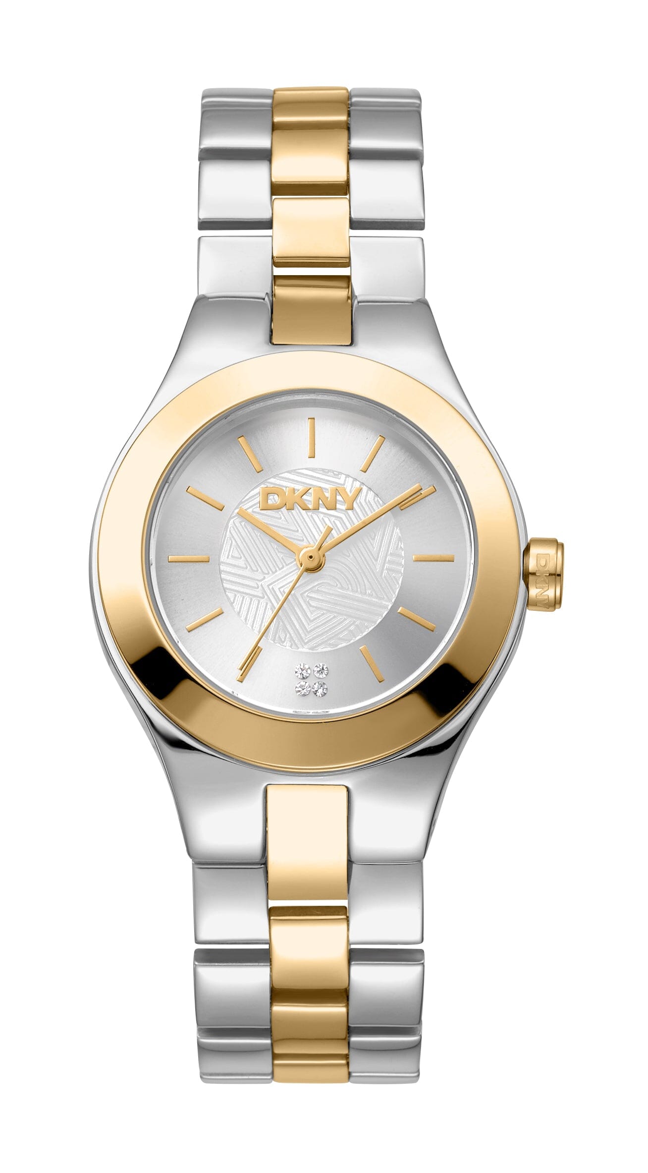 DK1L026M0065 DKNY Urban Silver Dial Two Tone Silver & Gold Women's Watch 30mm Watches DKNY 