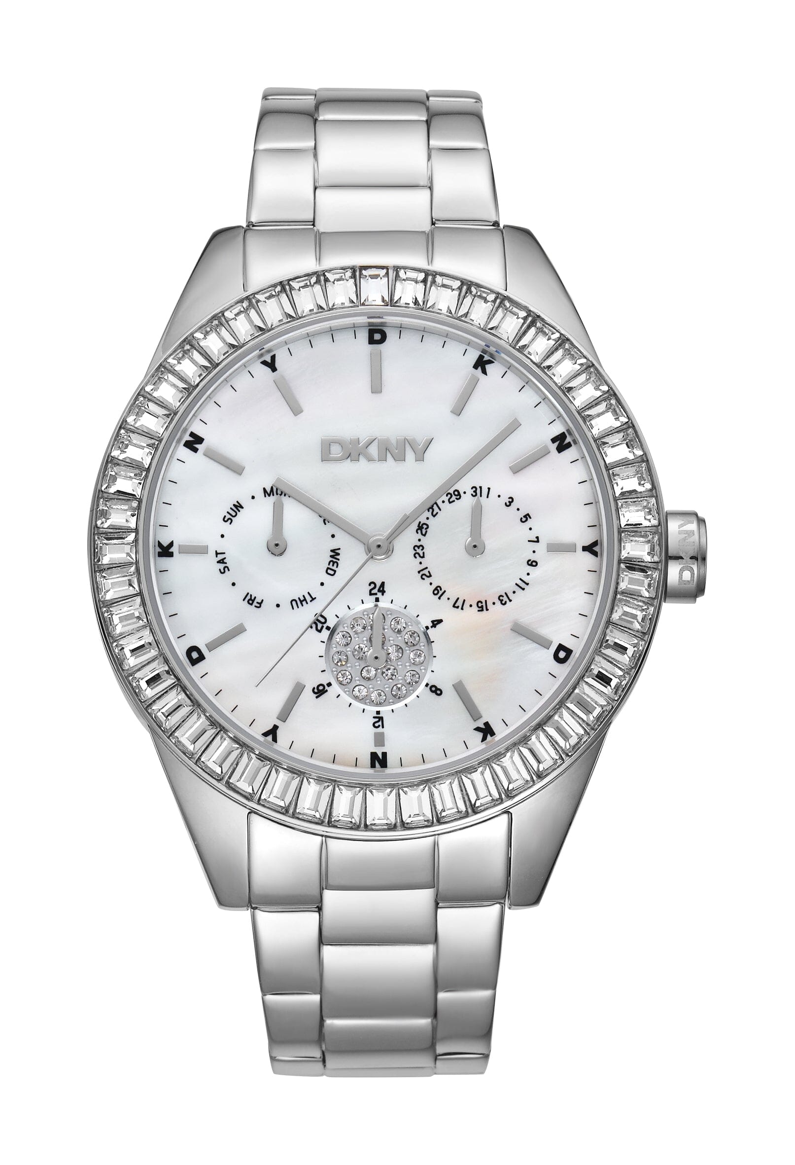 DK1L027M0015 DKNY Evening White MOP Dial Stainless Steel Silver Women's Watch 40mm Watches DKNY 