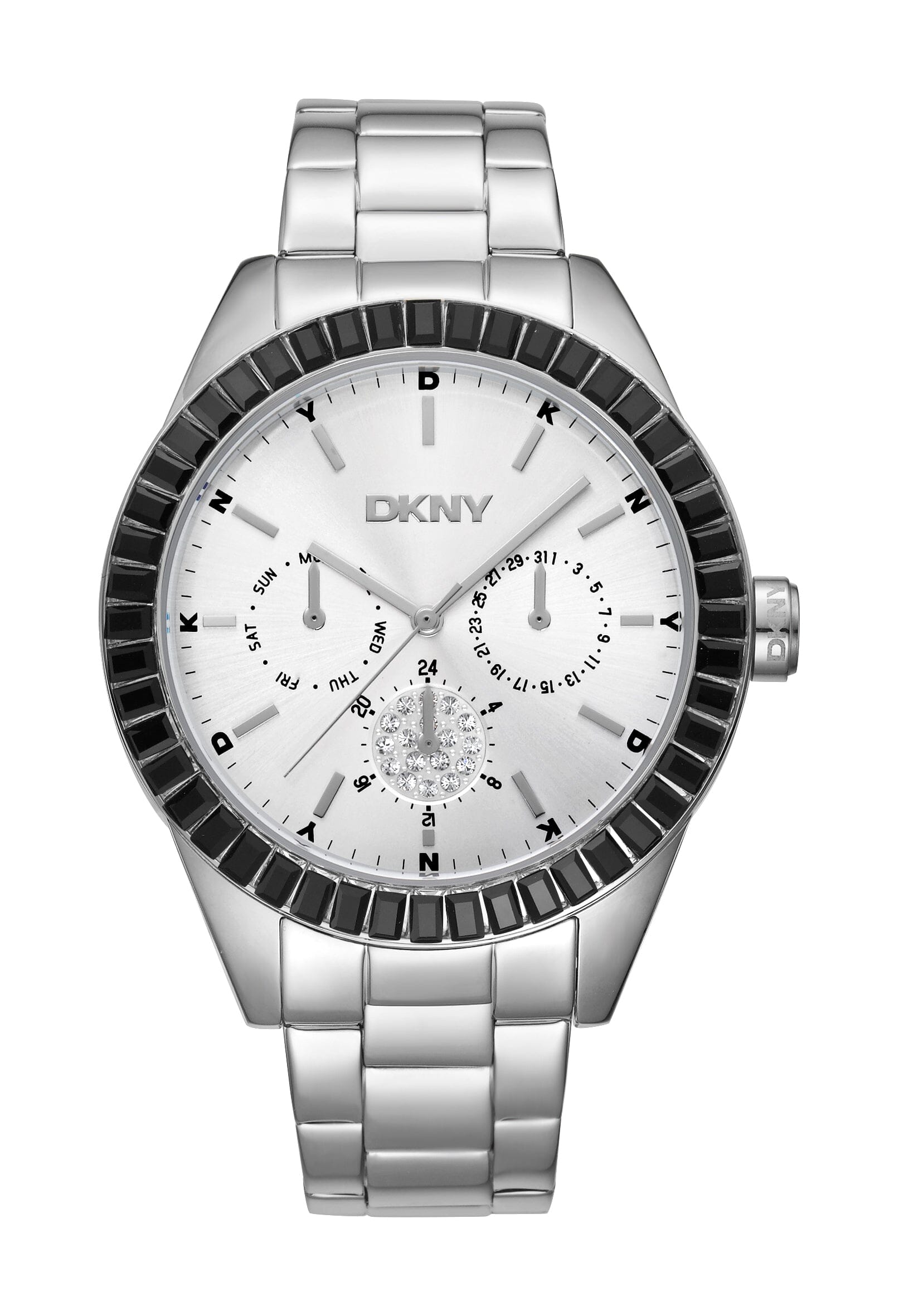 DK1L027M0035 DKNY Evening Silver Dial Stainless Steel Women's Watch 40mm Watches DKNY 