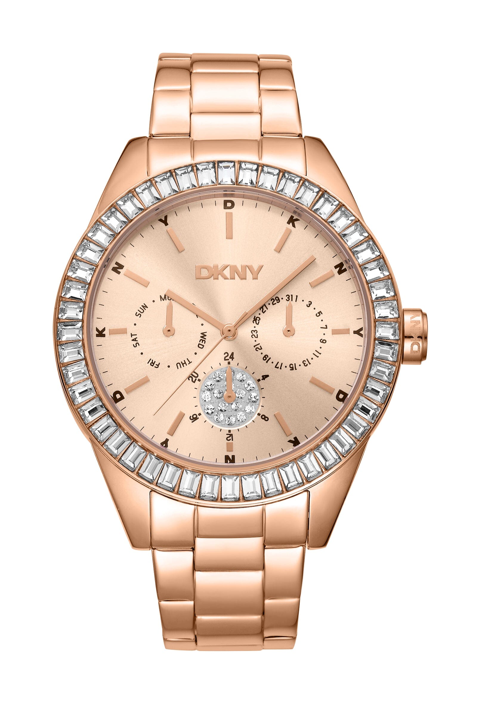 DK1L027M0065 DKNY Evening Stainless Steel Rose Gold Women's Watch 40mm Watches DKNY 