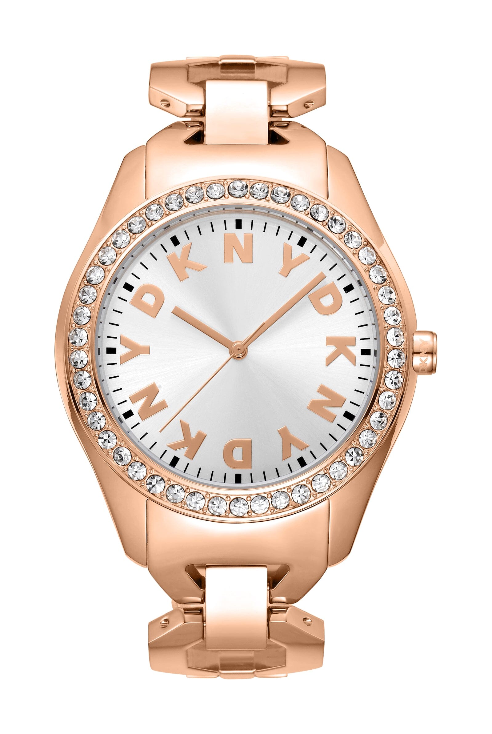 DK1L031M0035 DKNY Logo Stainless Steel Rose Gold Women's Watch 40mm Watches DKNY 