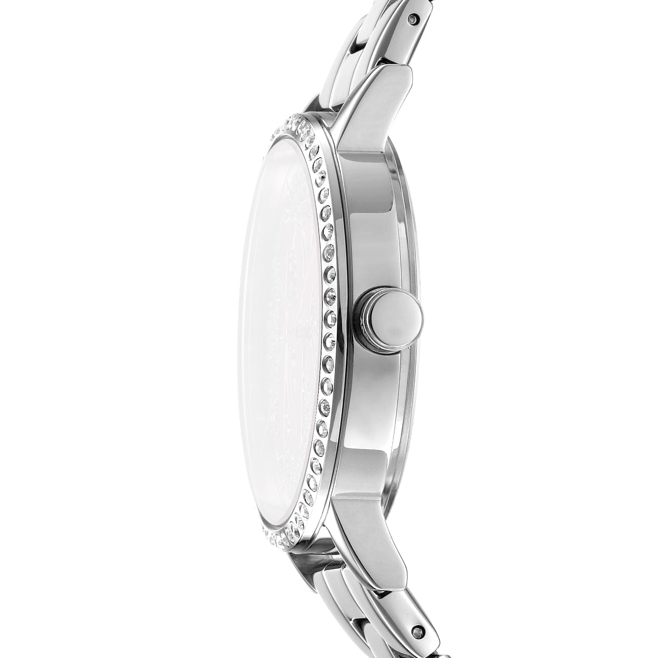 DK1L035M0045 DKNY Logo Silver Dial Stainless Steel Women's Watch 36mm Watches DKNY 
