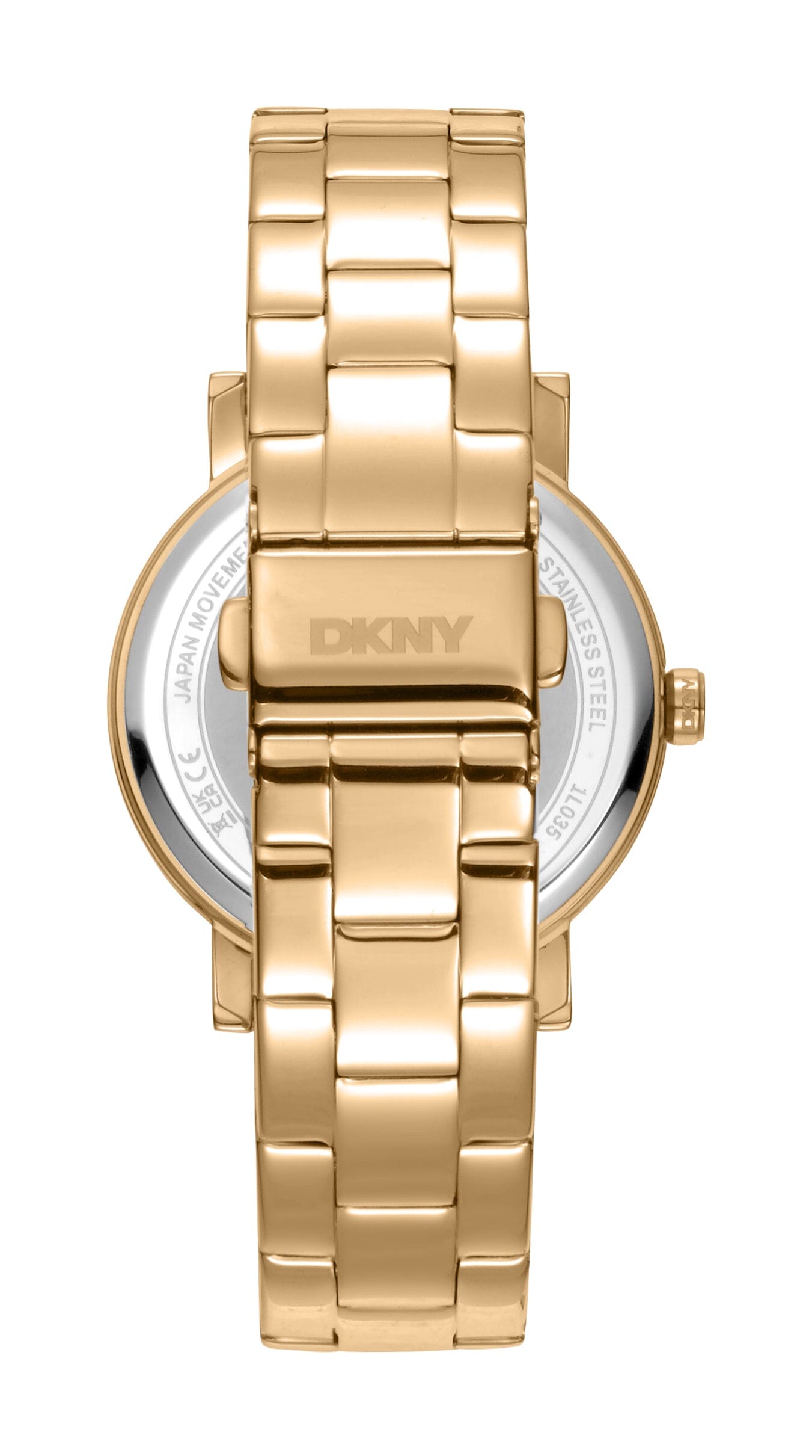 DK1L035M0055 DKNY Logo Silver Dial Stainless Steel Women's Watch 36mm Watches DKNY 
