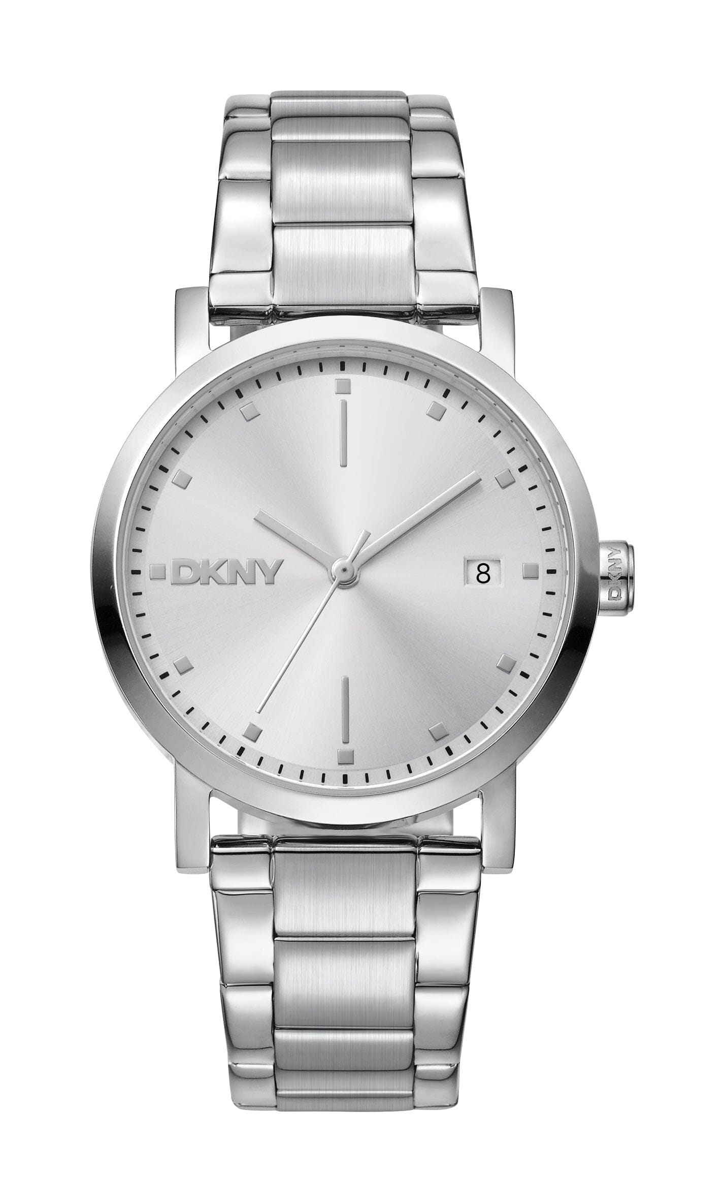DK1L036M0045 DKNY Soho Midi Silver Dial Stainless Steel Women's Watch 34mm Watches DKNY 
