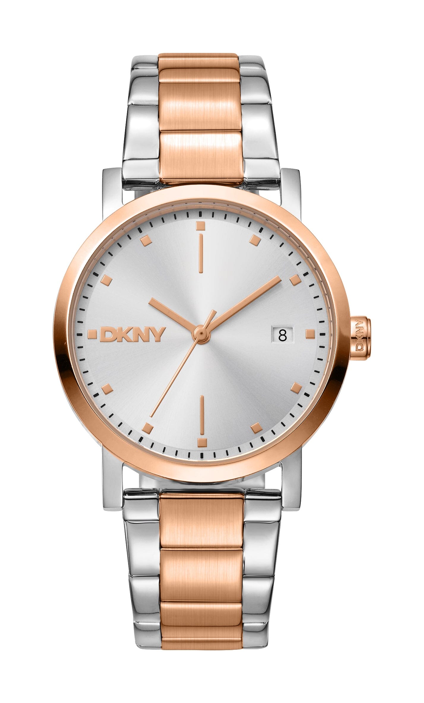 DK1L036M0105 DKNY Soho Midi Two Tone Silver & Rose Gold Women's Watch 34mm Watches DKNY 