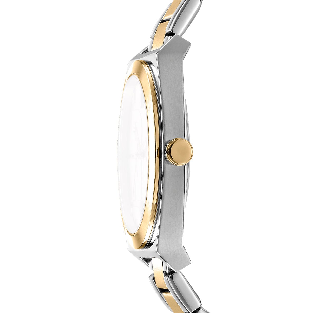 DK1L039M0045 DKNY Logo Silver Dial Two Tone Silver & Gold Women's Watch 38mm Watches DKNY 
