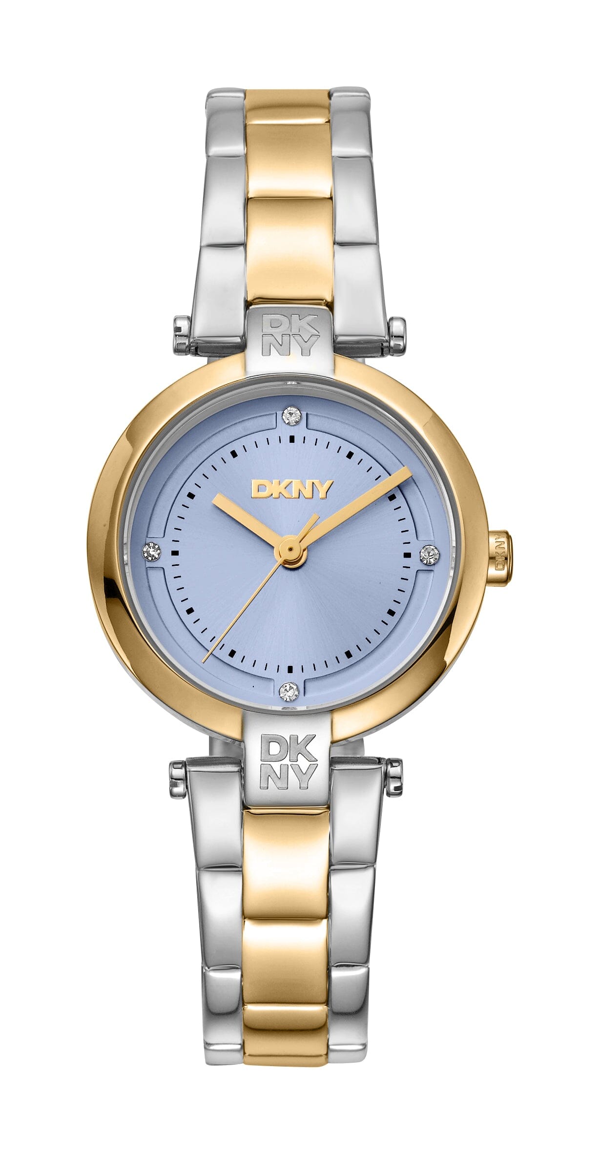 DK1L043M0085 DKNY Everyday Light Blue Dial Two Tone Silver & Gold Women's Watch 28mm Watches DKNY 