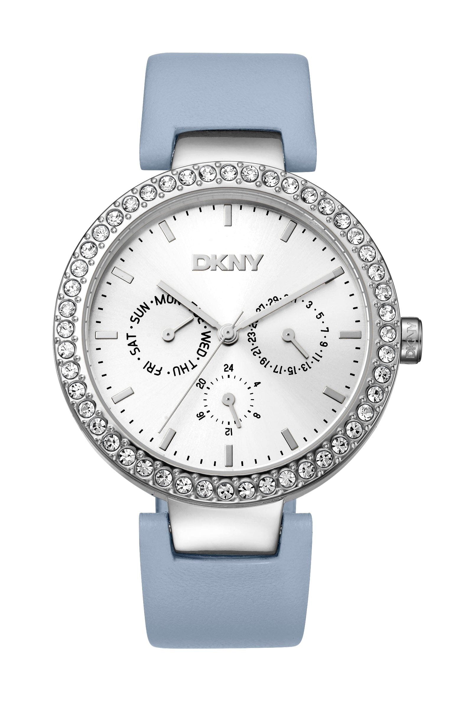 DK1L044L0015 DKNY Evening Light Blue Dial Two Tone Silver & Gold Women's Watch 40mm Watches DKNY 