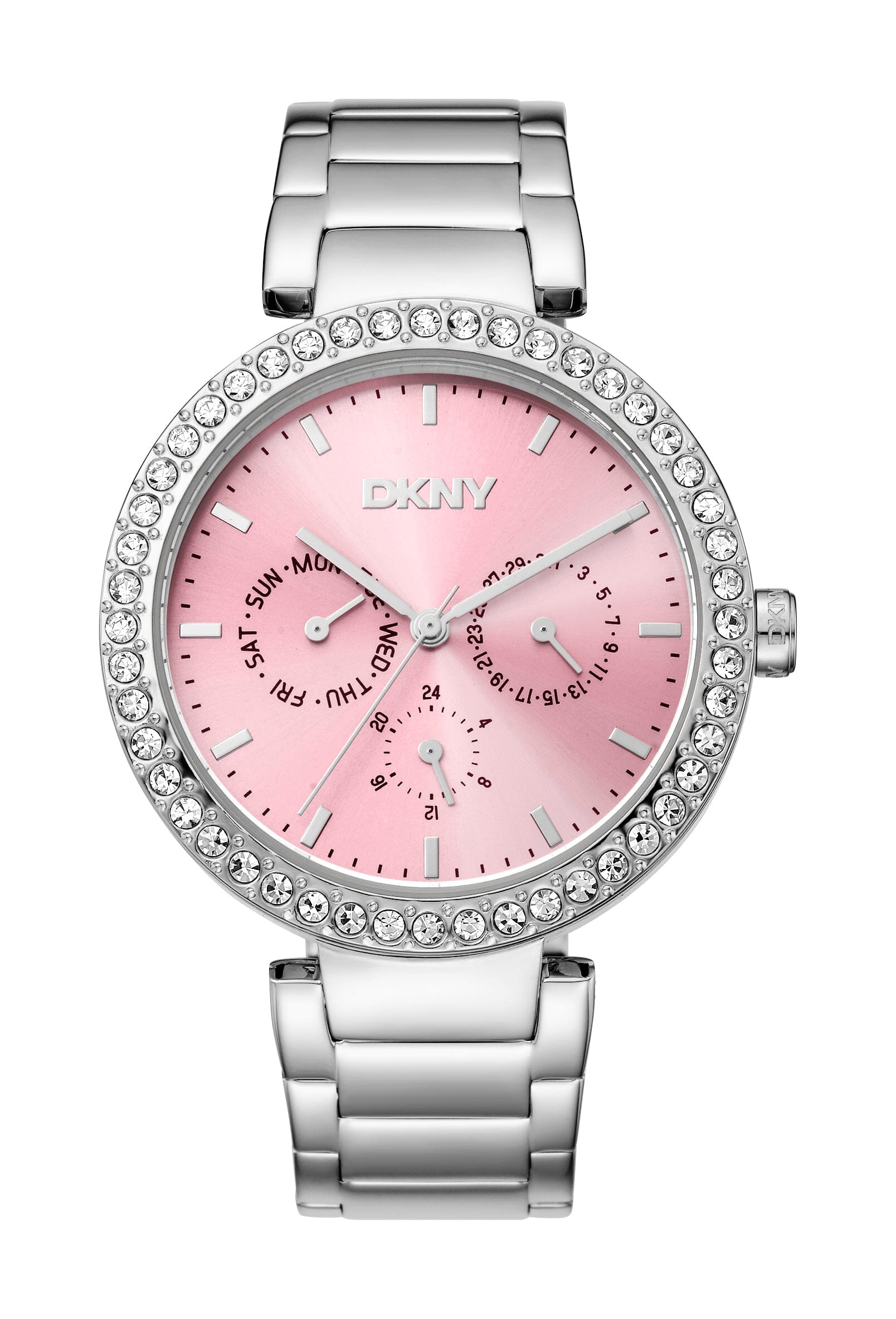 DK1L044M0045 DKNY Evening Multi-Function Silver Stainless Steel Women's Watch 40mm Watches DKNY 