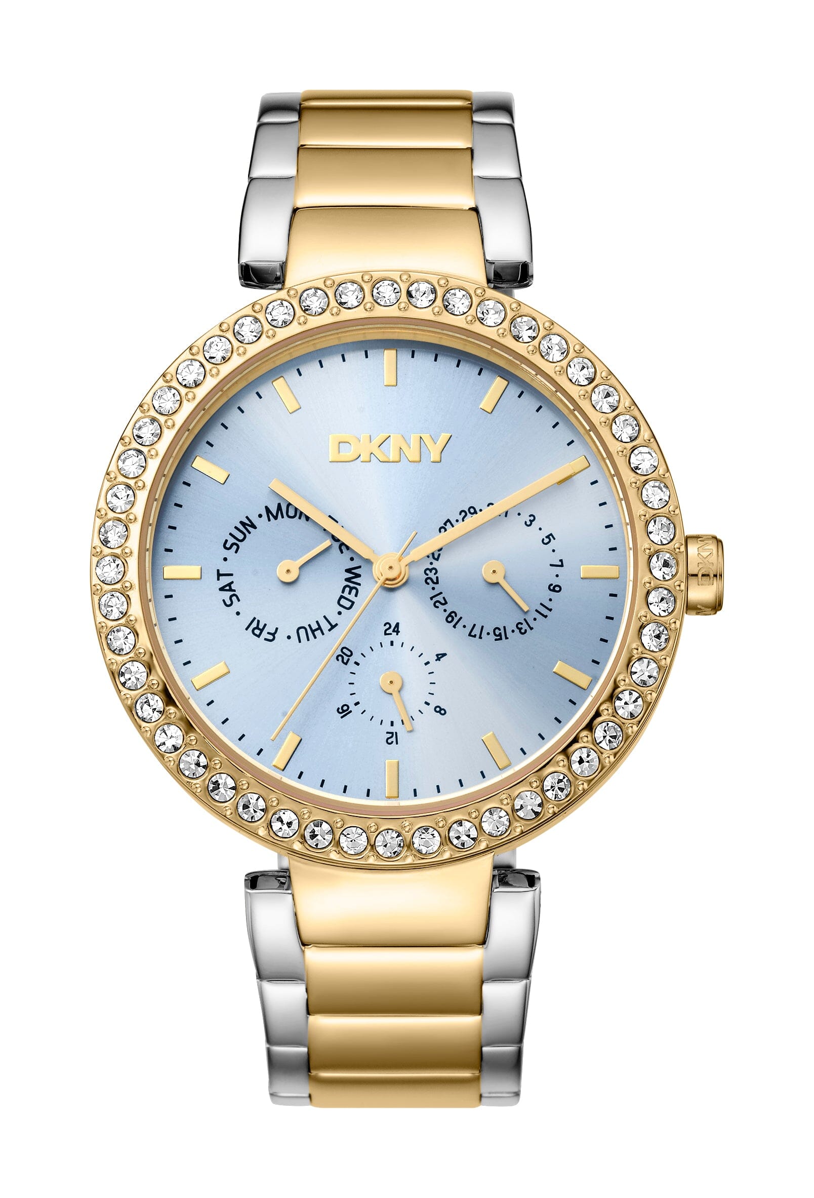 DK1L044M0085 DKNY Evening Multi-Function Two Tone Silver & Gold Women's Watch 40mm Watches DKNY 