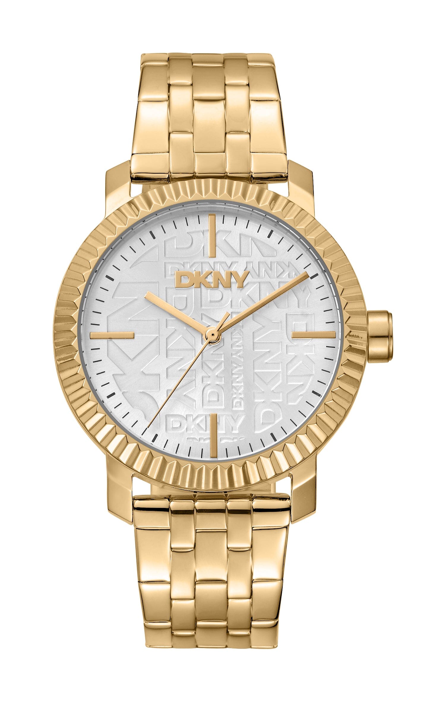 DK1L053M0025 DKNY Everyday Silver Dial Stainless Steel Gold Women's Watch 36mm Watches DKNY 