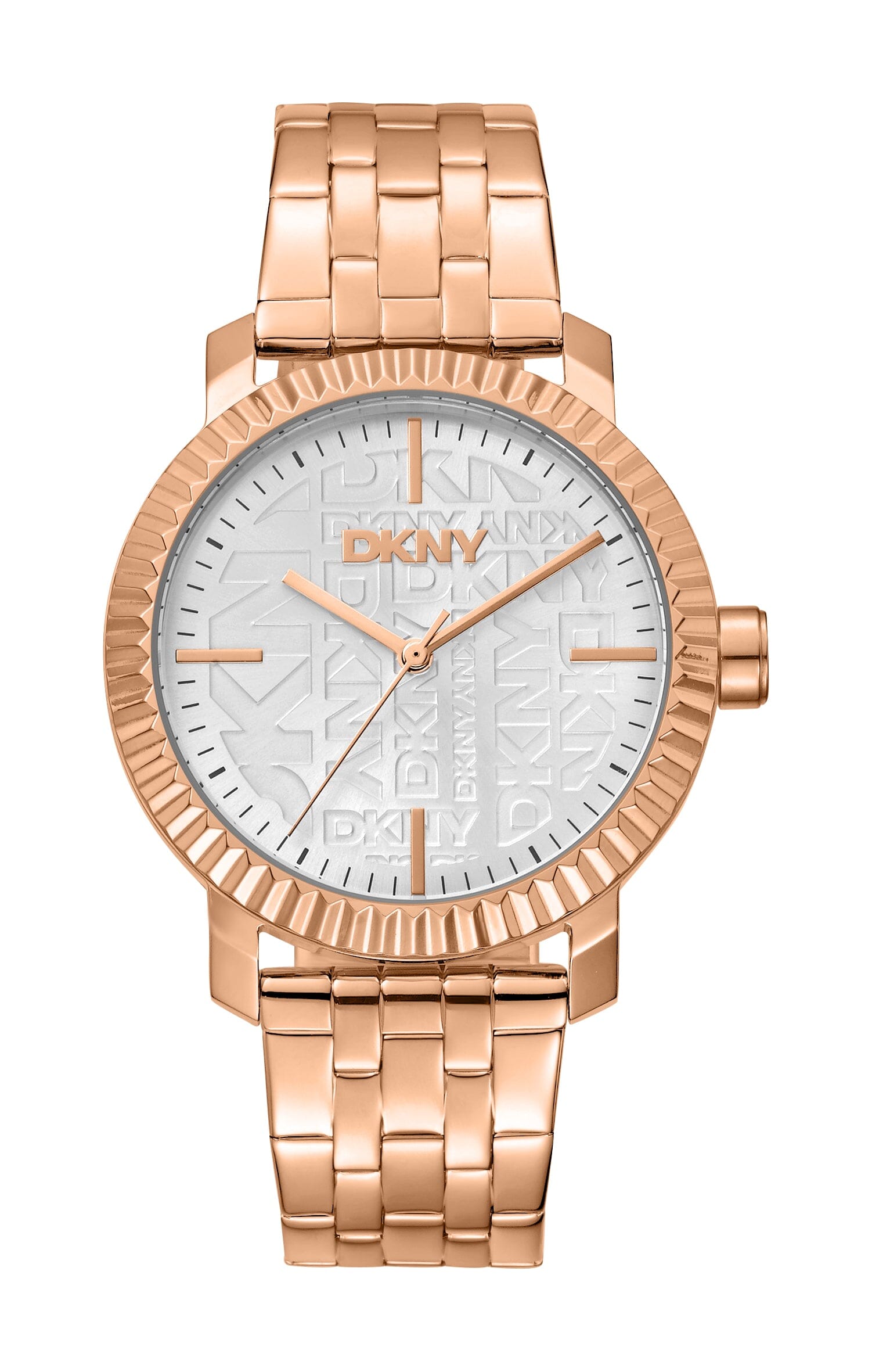 DK1L053M0035 DKNY Everyday Silver Dial Stainless Steel Rose Gold Women's Watch 36mm Watches DKNY 