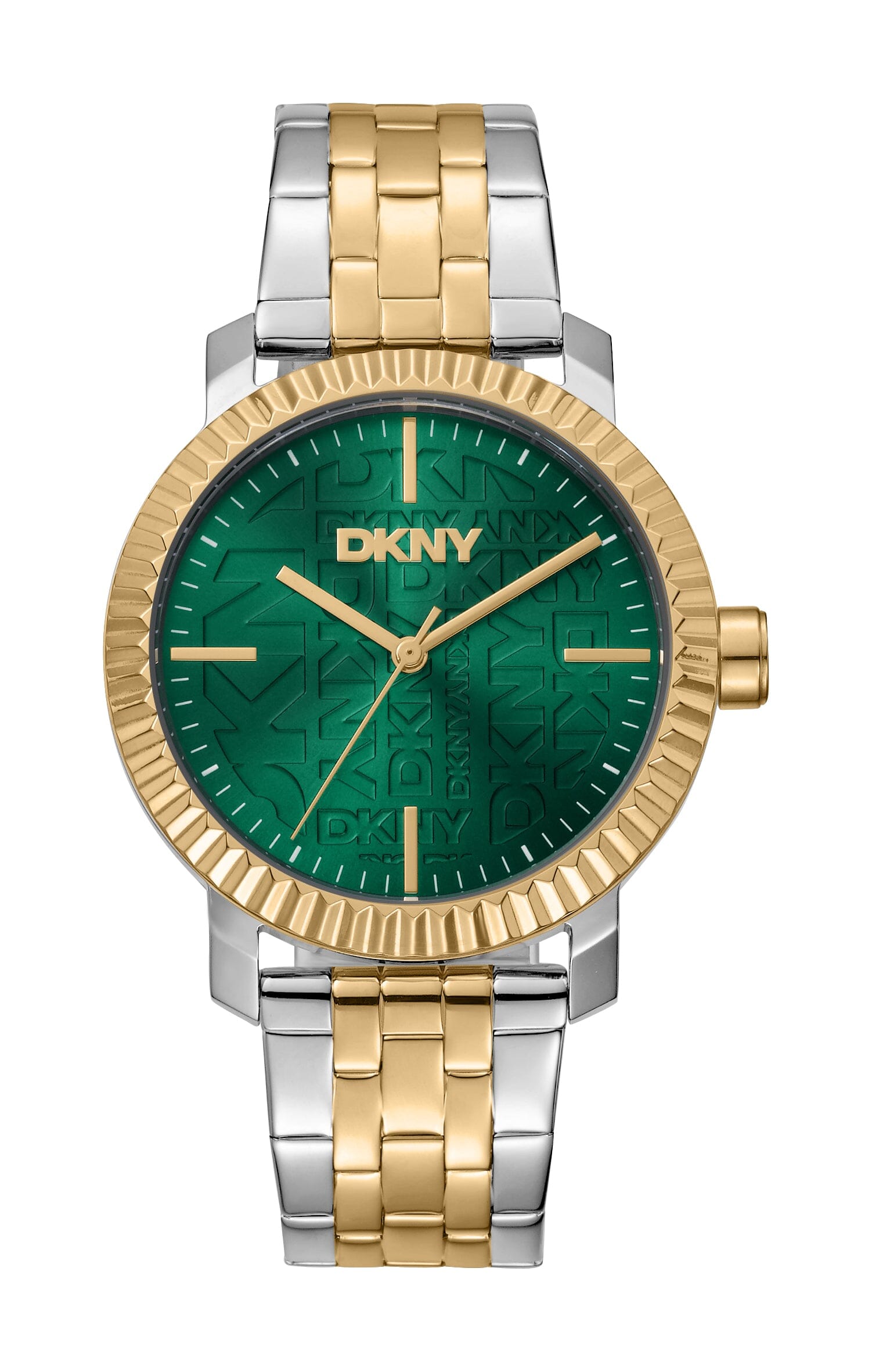 DK1L053M0055 DKNY Everyday Dark Green Dial Two Tone Silver & Gold Women's Watch 36mm Watches DKNY 