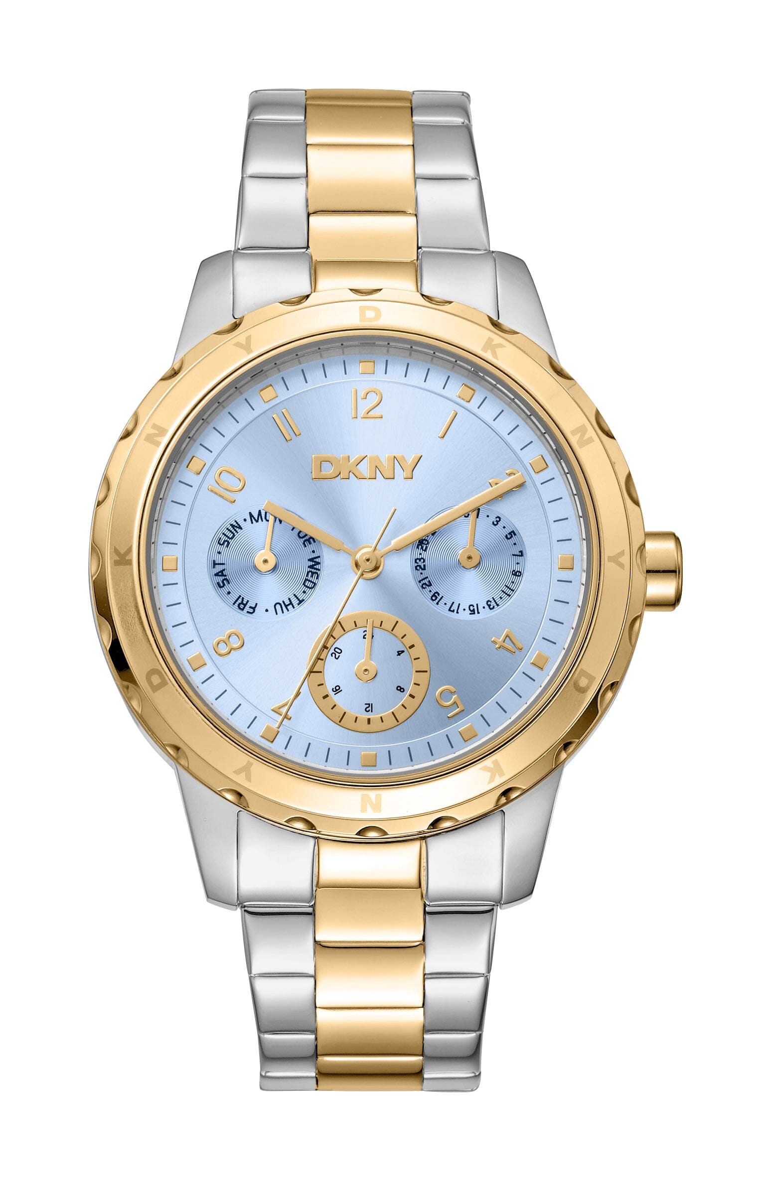 DK1L054M0075 DKNY Active Multi-Function Two Tone Silver & Gold Women's Watch 38mm Watches DKNY 