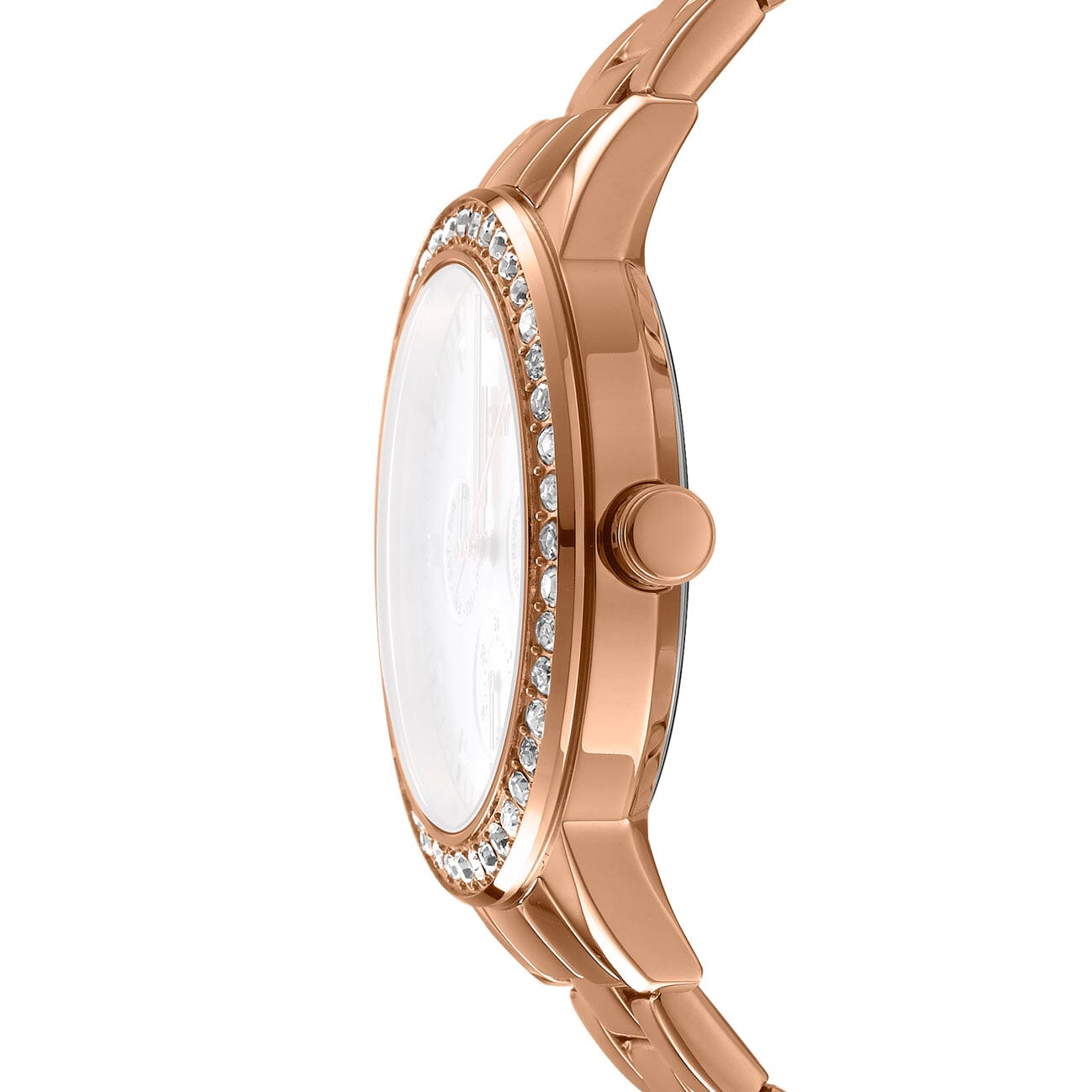 DK1L055M0065 DKNY Evening Multi-Function Silver Dial Rose Gold Women's Watch 40mm Watches DKNY 