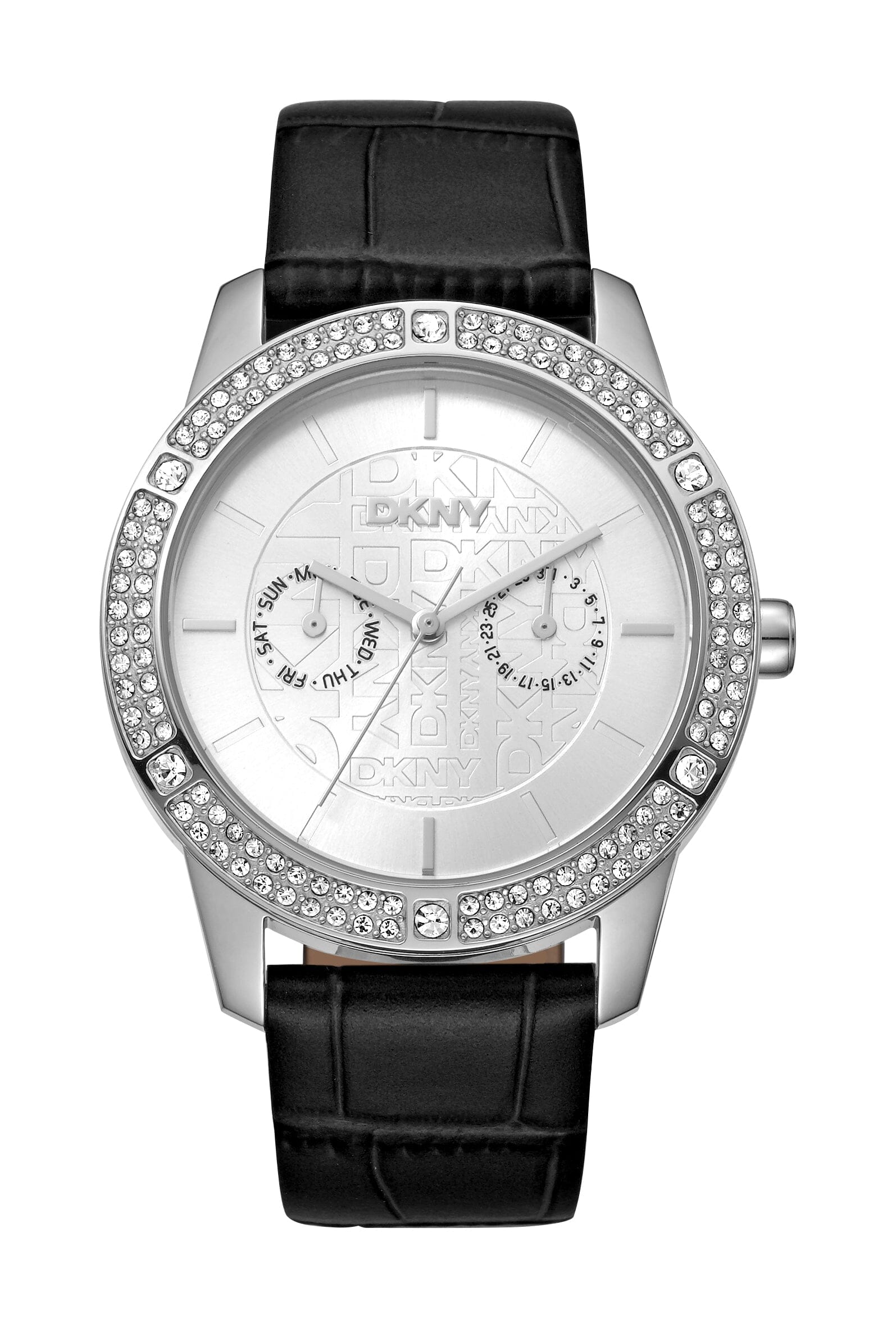 DK1L056L0015 DKNY Evening Multi-Function Silver Dial Women's Watch 40mm Watches DKNY 