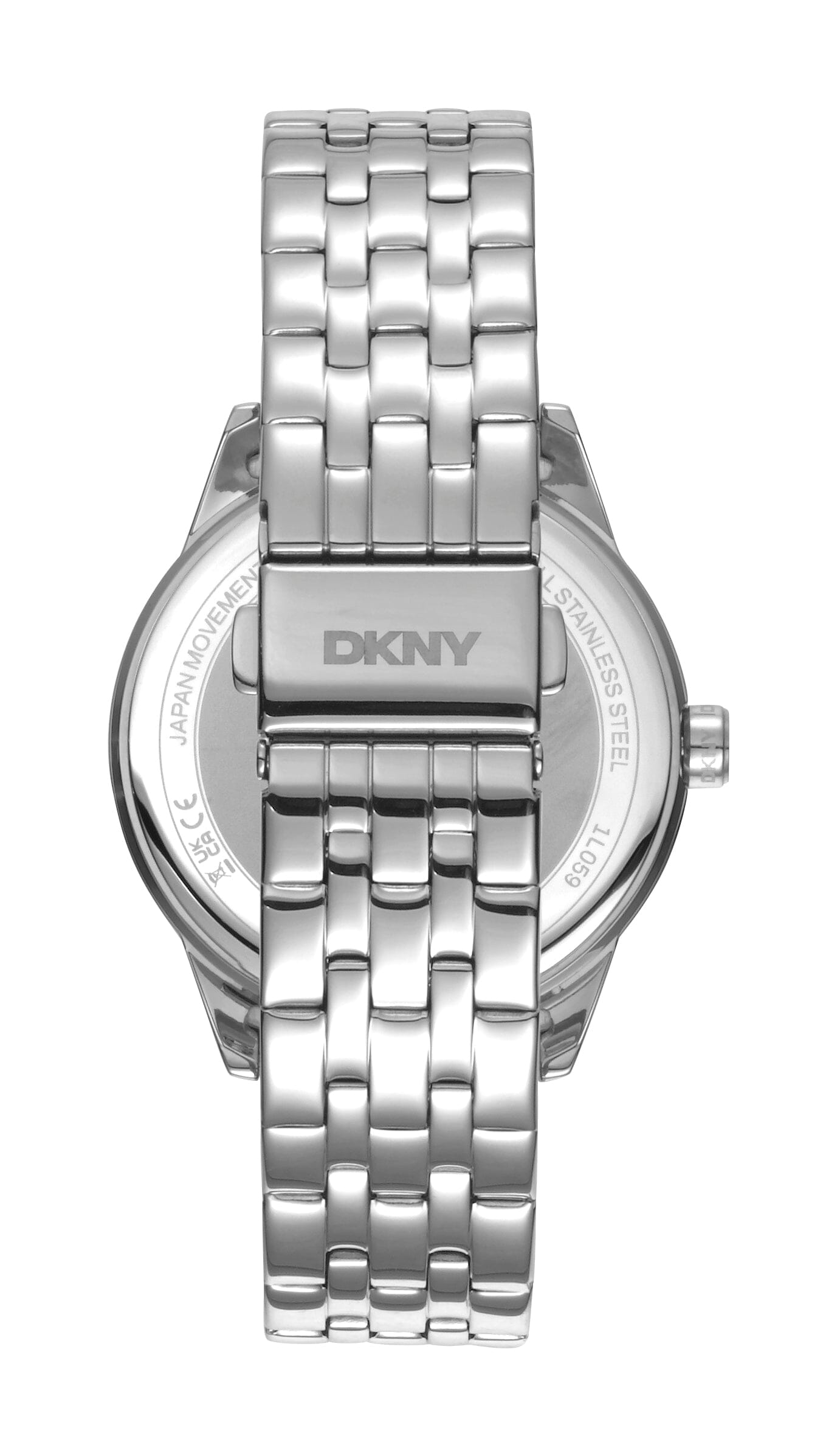 DK1L059M0045 DKNY Logo Rose Dial Stainless Steel Silver Women's Watch 38mm Watches DKNY 