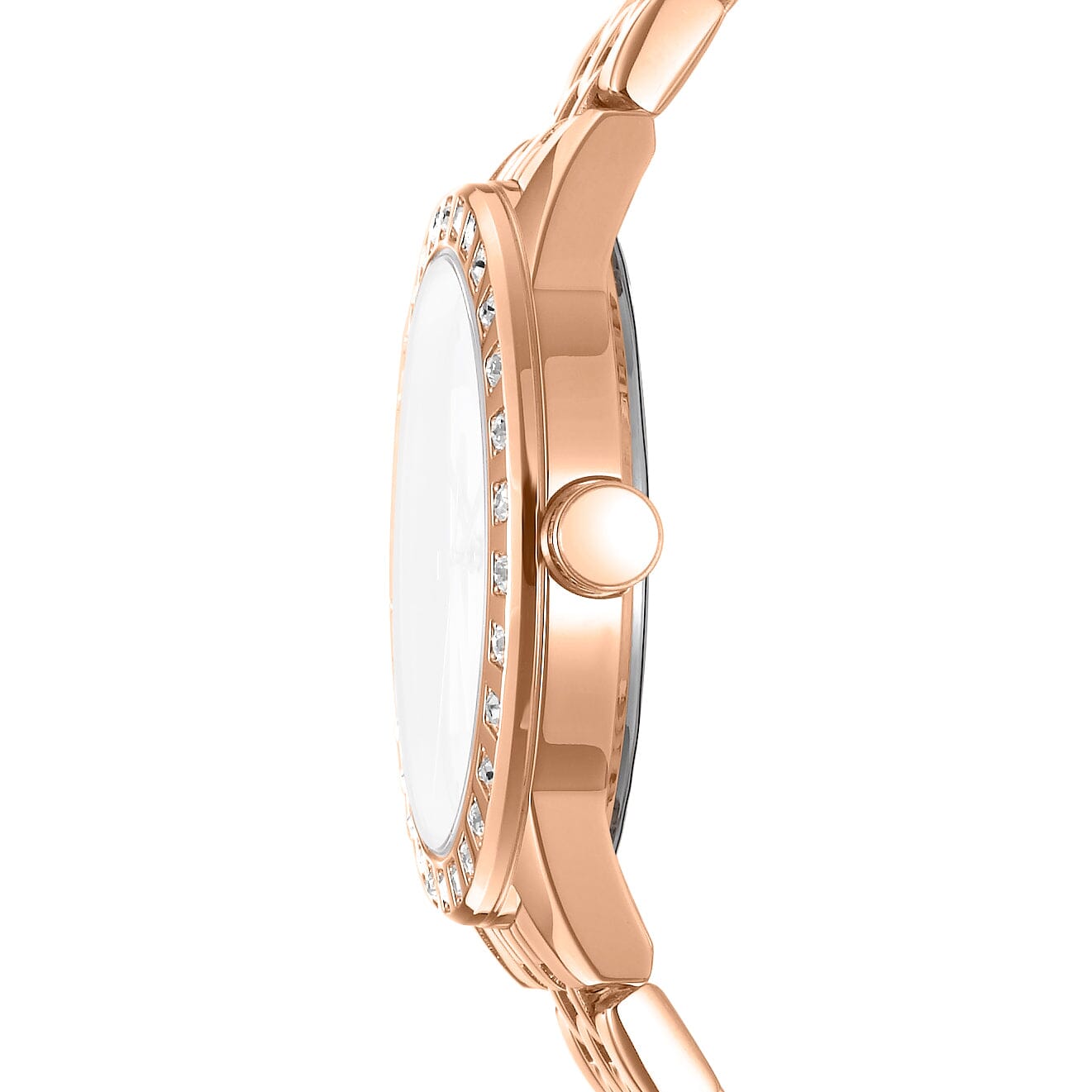 DK1L059M0065 DKNY Logo Silver Dial Stainless Steel Rose Gold Women's Watch 38mm Watches DKNY 