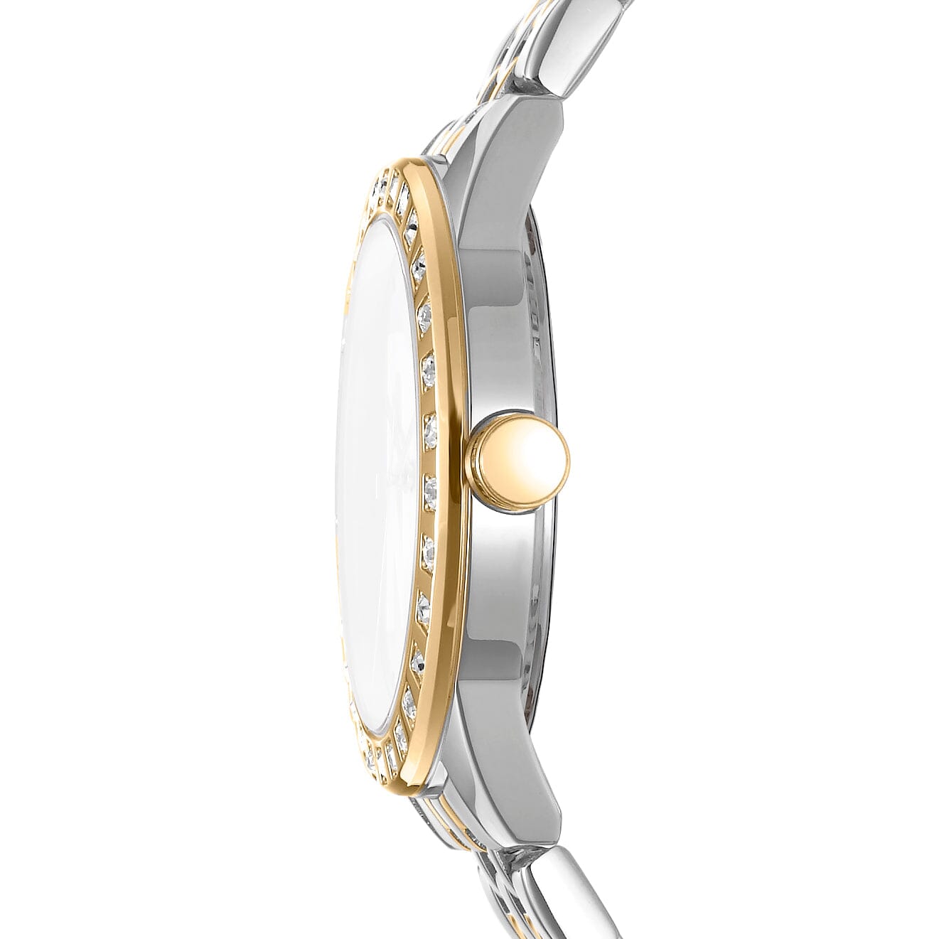 DK1L059M0075 DKNY Logo Dark Green Dial Two Tone Silver & Gold Women's Watch 38mm Watches DKNY 
