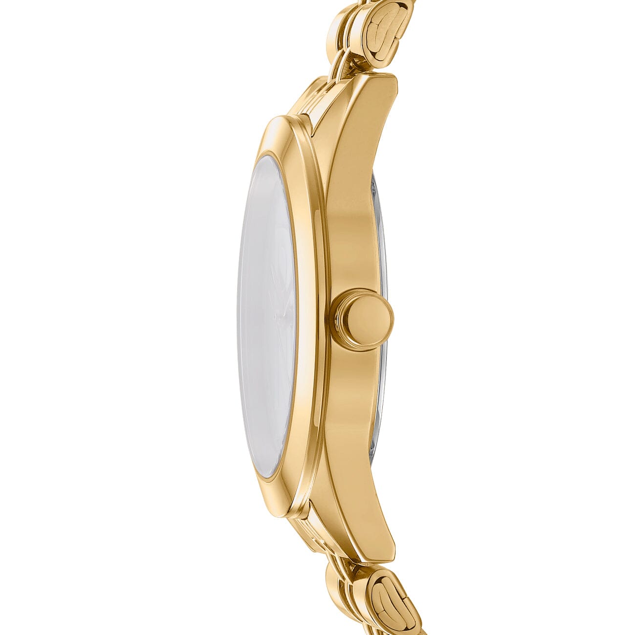 DK1L060M0045 DKNY Logo Silver Dial Stainless Steel Gold Women's Watch 32mm Watches DKNY 