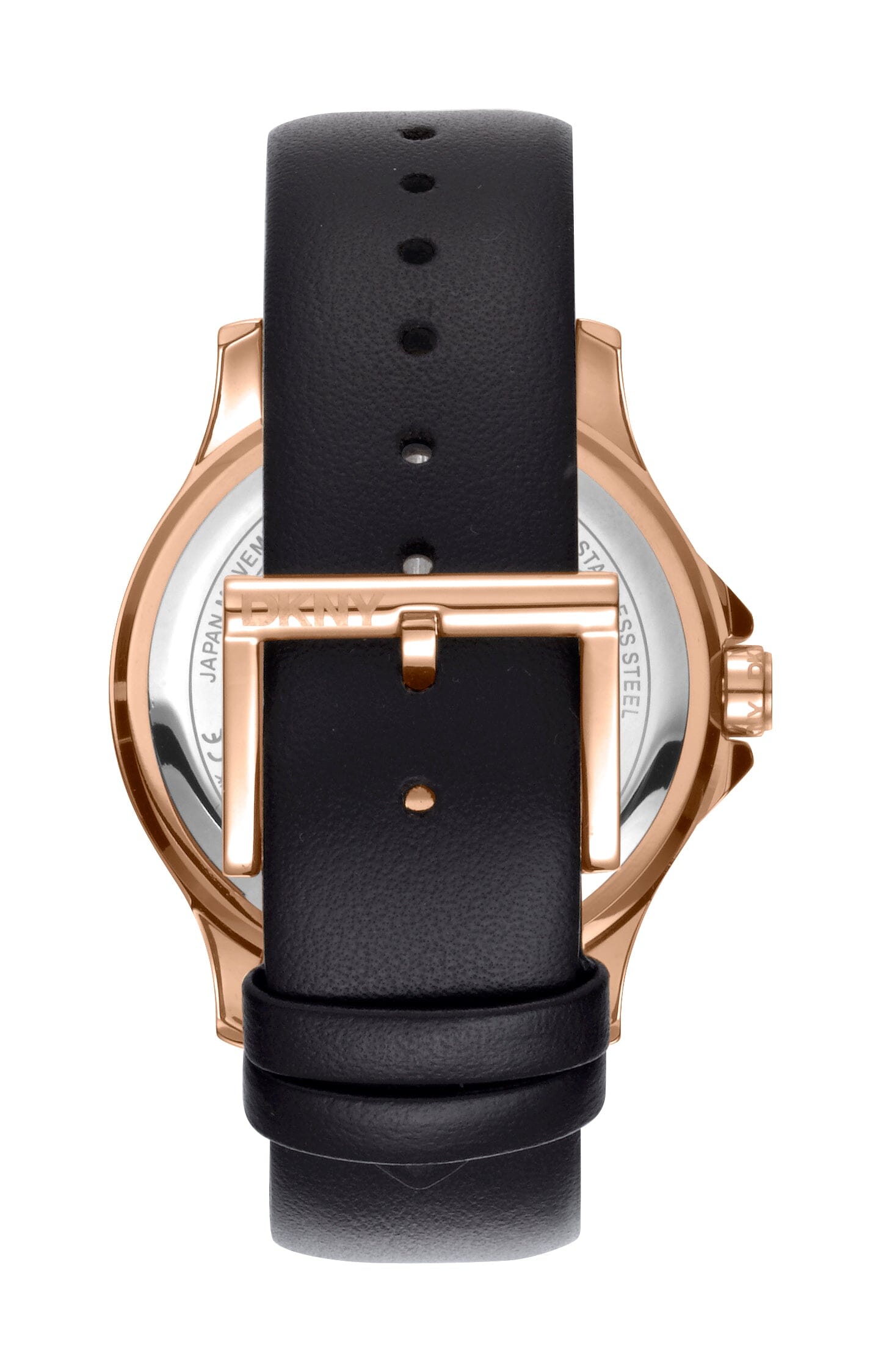 DK1L064L0035 DKNY Evening Multi-Function Black Dial Rose Gold Women's Watch 40mm Watches DKNY 