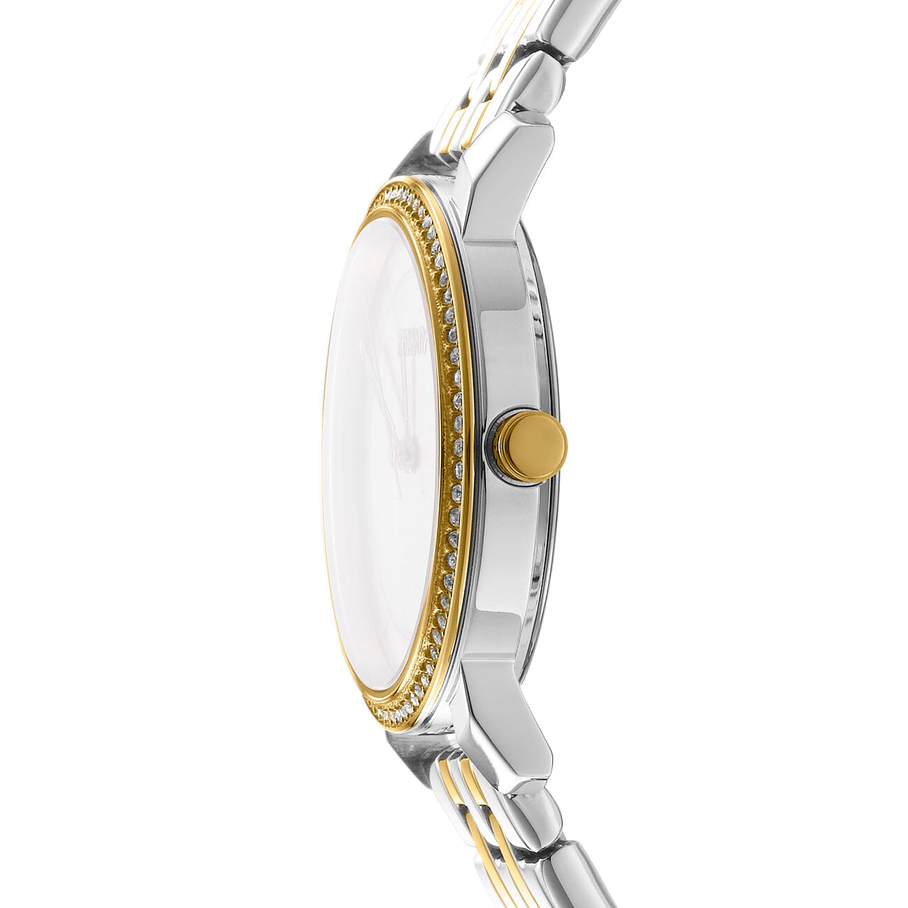 DK1L065M0065 DKNY Evening Silver Dial Two Tone Silver & Gold Women's Watch 32mm Watches DKNY 