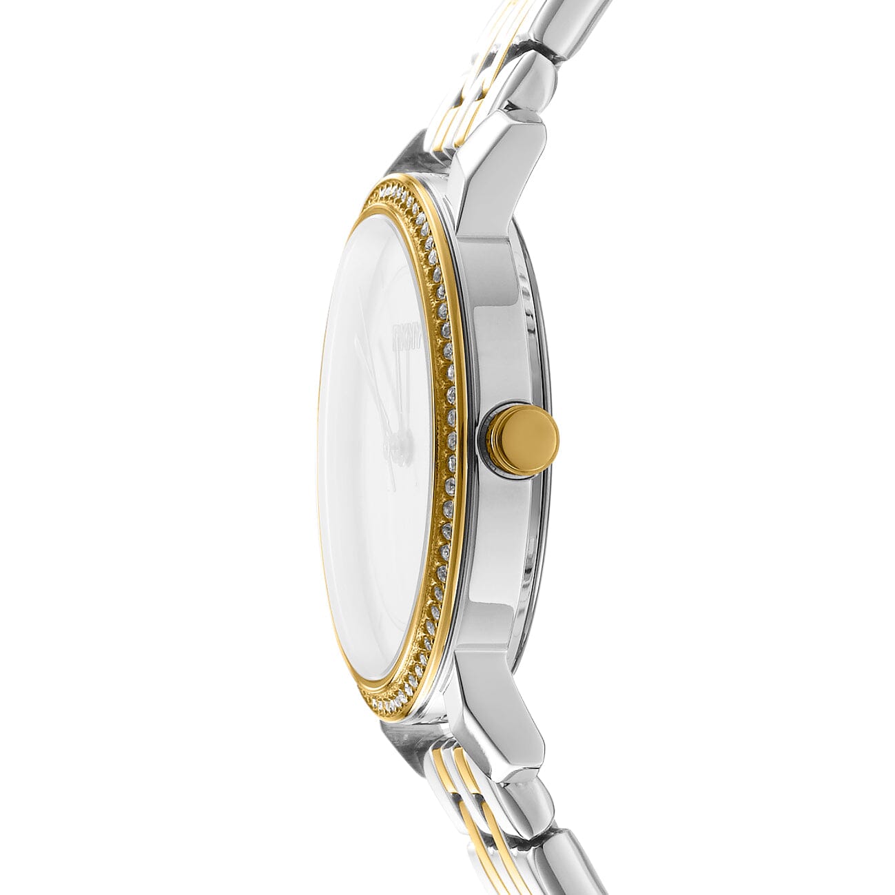 DK1L065M0075 DKNY Evening Dark Green Dial Two Tone Silver & Gold Women's Watch 32mm Watches DKNY 
