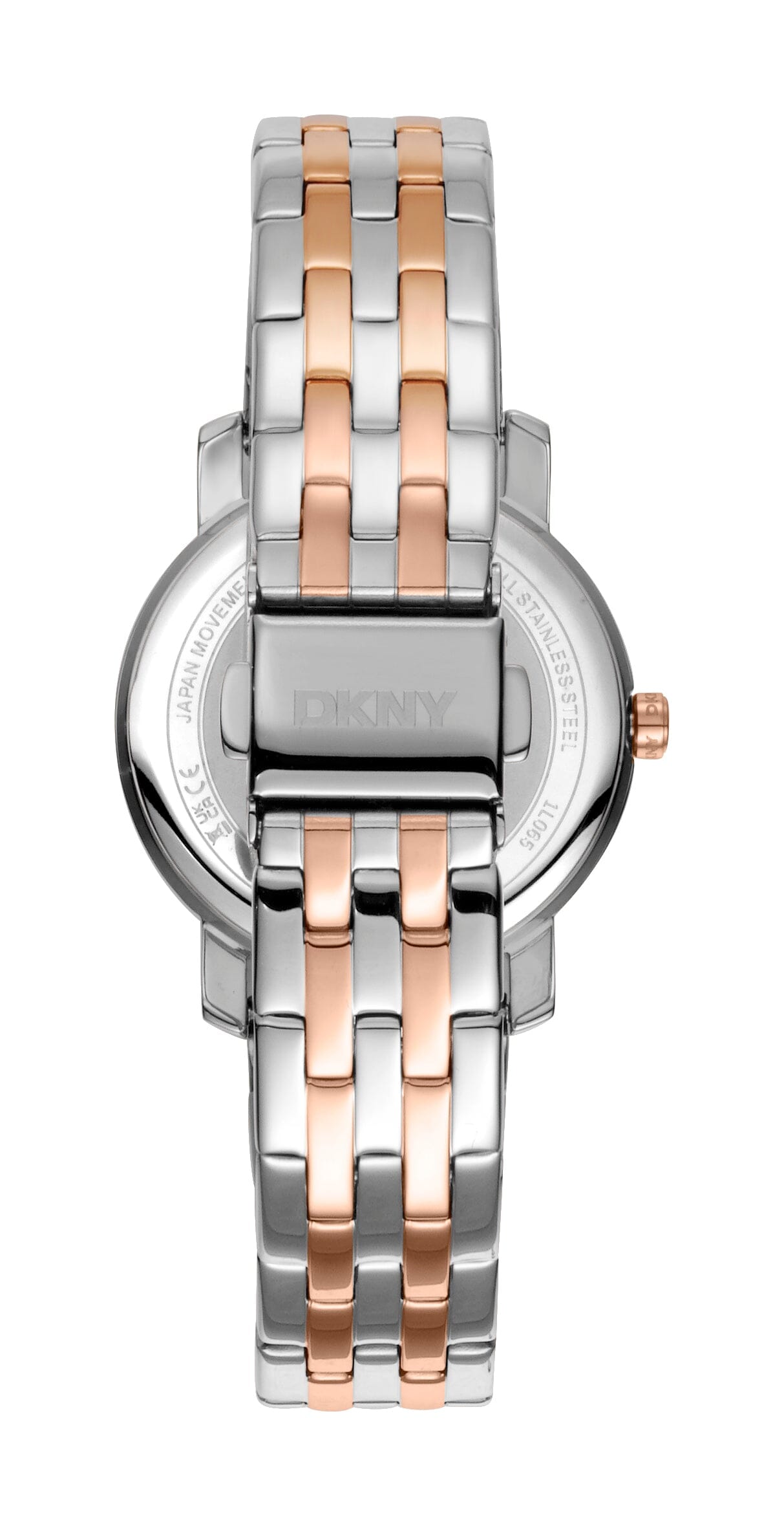 DK1L065M0085 DKNY Evening Silver Dial Two Tone Silver & Rose Gold Women's Watch 32mm Watches DKNY 