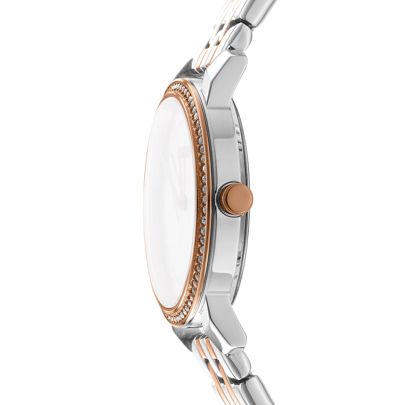 DK1L065M0085 DKNY Evening Silver Dial Two Tone Silver & Rose Gold Women's Watch 32mm Watches DKNY 
