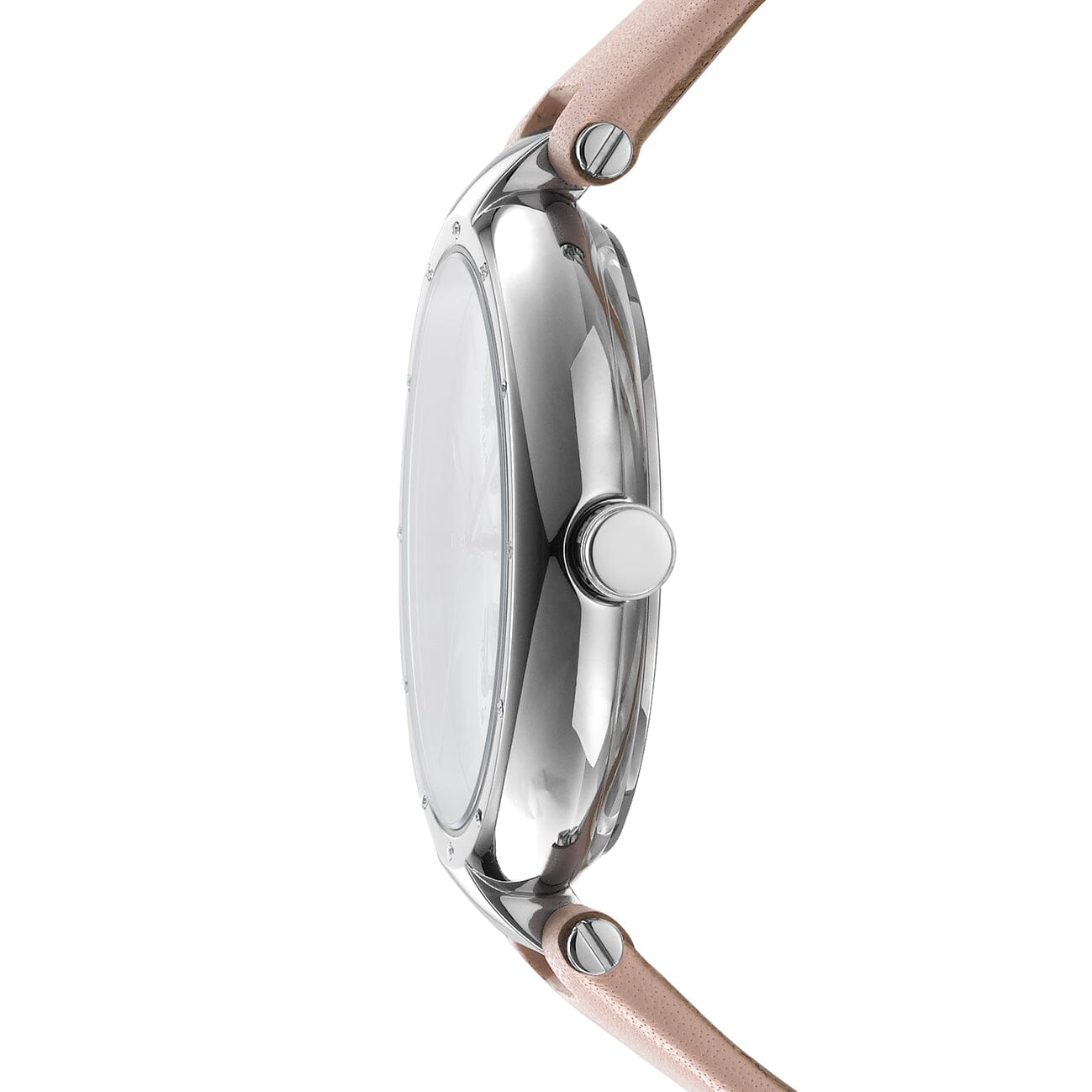 DK1L066L0015 DKNY Active Multi-Function Silver Dial Pink Leather Strap Women's Watch 38mm Watches DKNY 