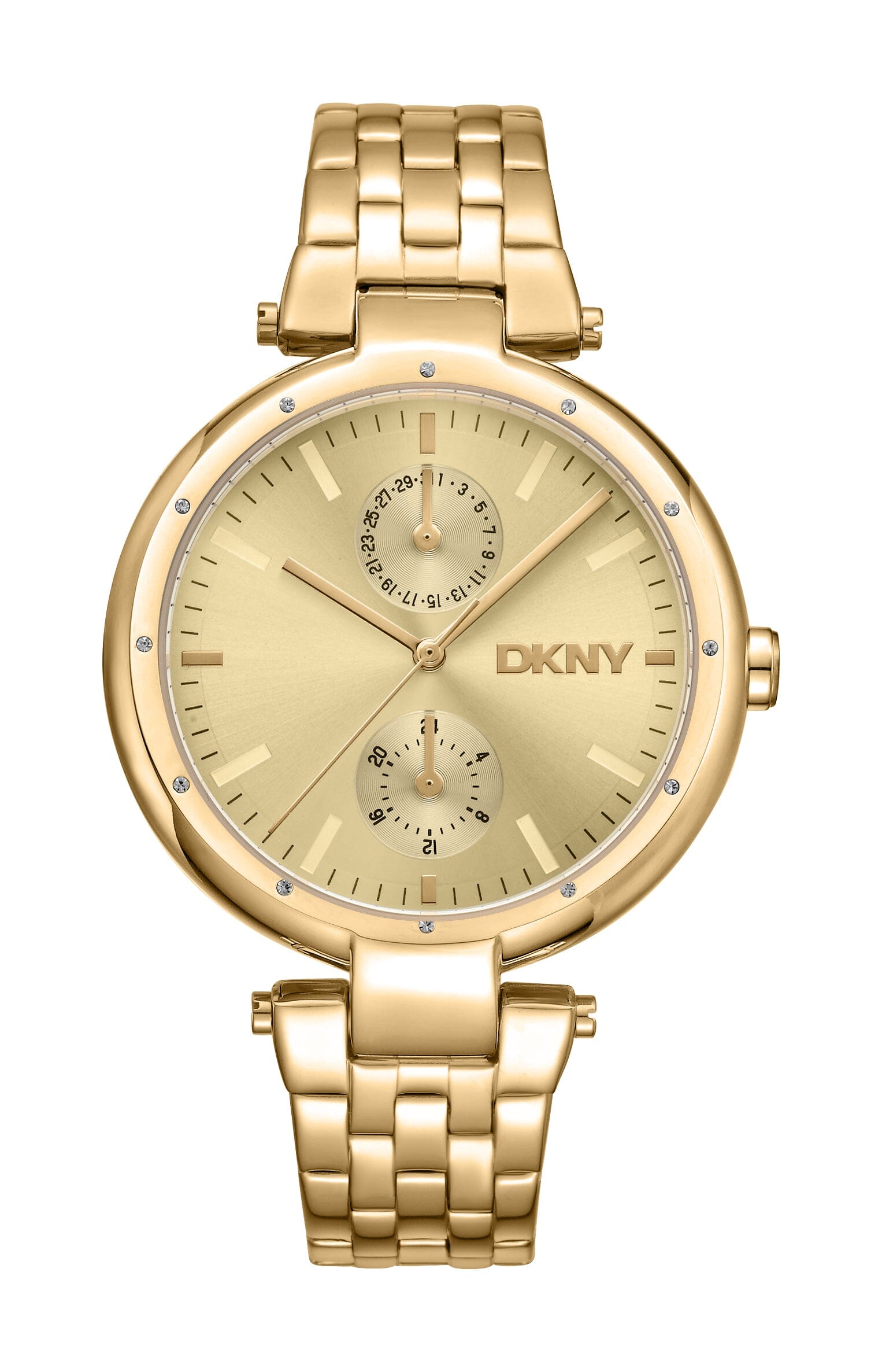 DK1L066M0065 DKNY Active Multi-Function Champagne Dial Gold Women's Watch 38mm Watches DKNY 