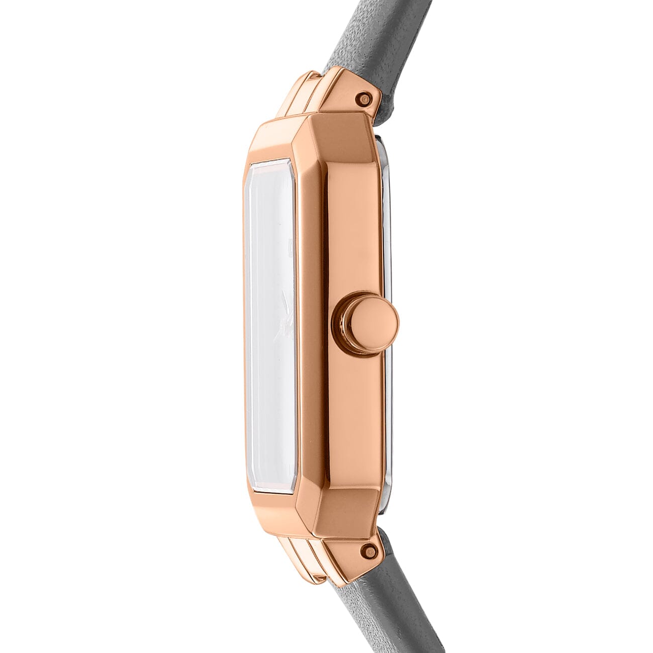 DK1L076L0035 DKNY Everyday Grey Leather Strap Rose Gold Women's Watch 22 x 35.5mm Watches DKNY 