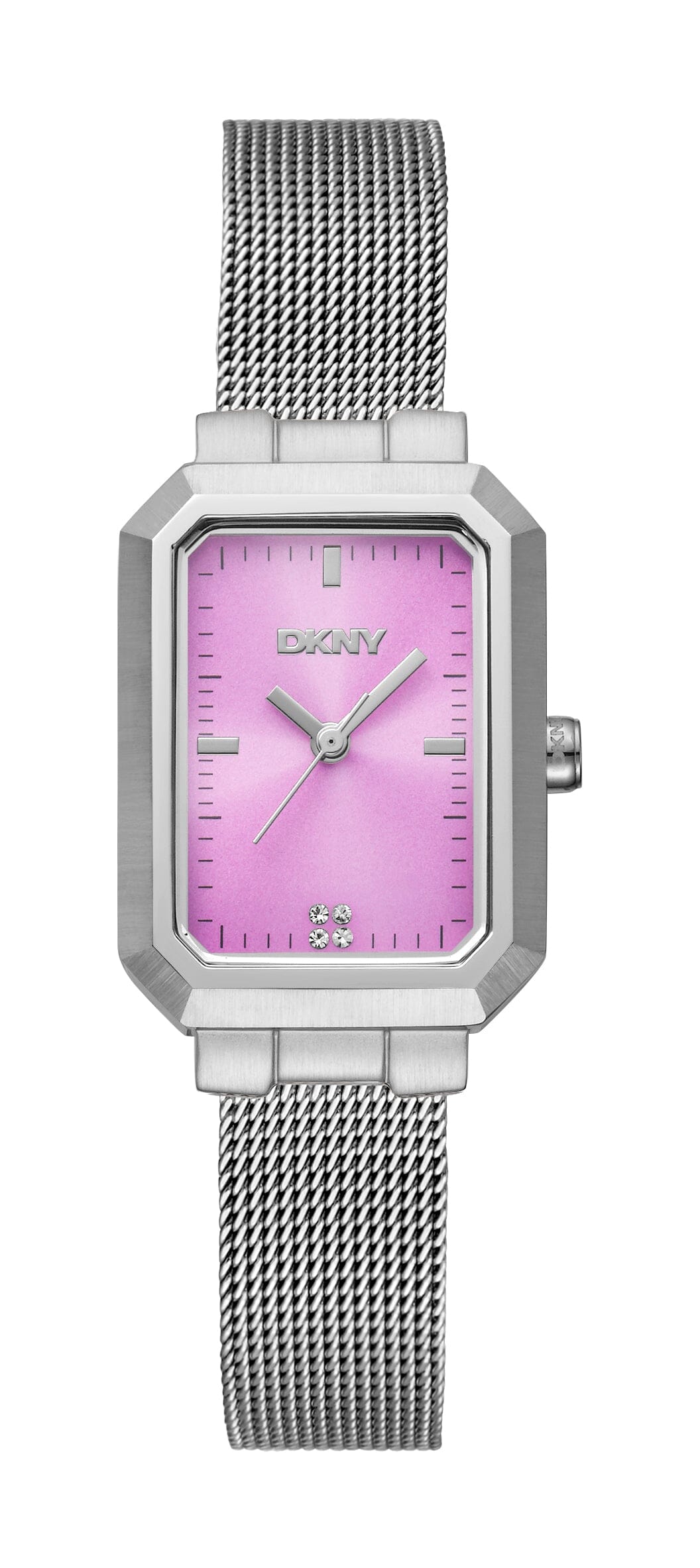 DK1L076M0125 DKNY Everyday Women's Pink Dial Stainless Steel Mesh Bracelet Watch 22 x 35.5mm Watches DKNY 