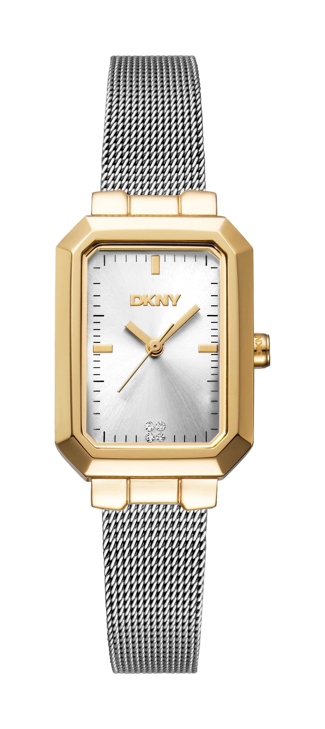 DK1L076M0155 DKNY Everyday Women's Silver Dial Gold Mesh Bracelet Watch 22 x 35.5mm Watches DKNY 