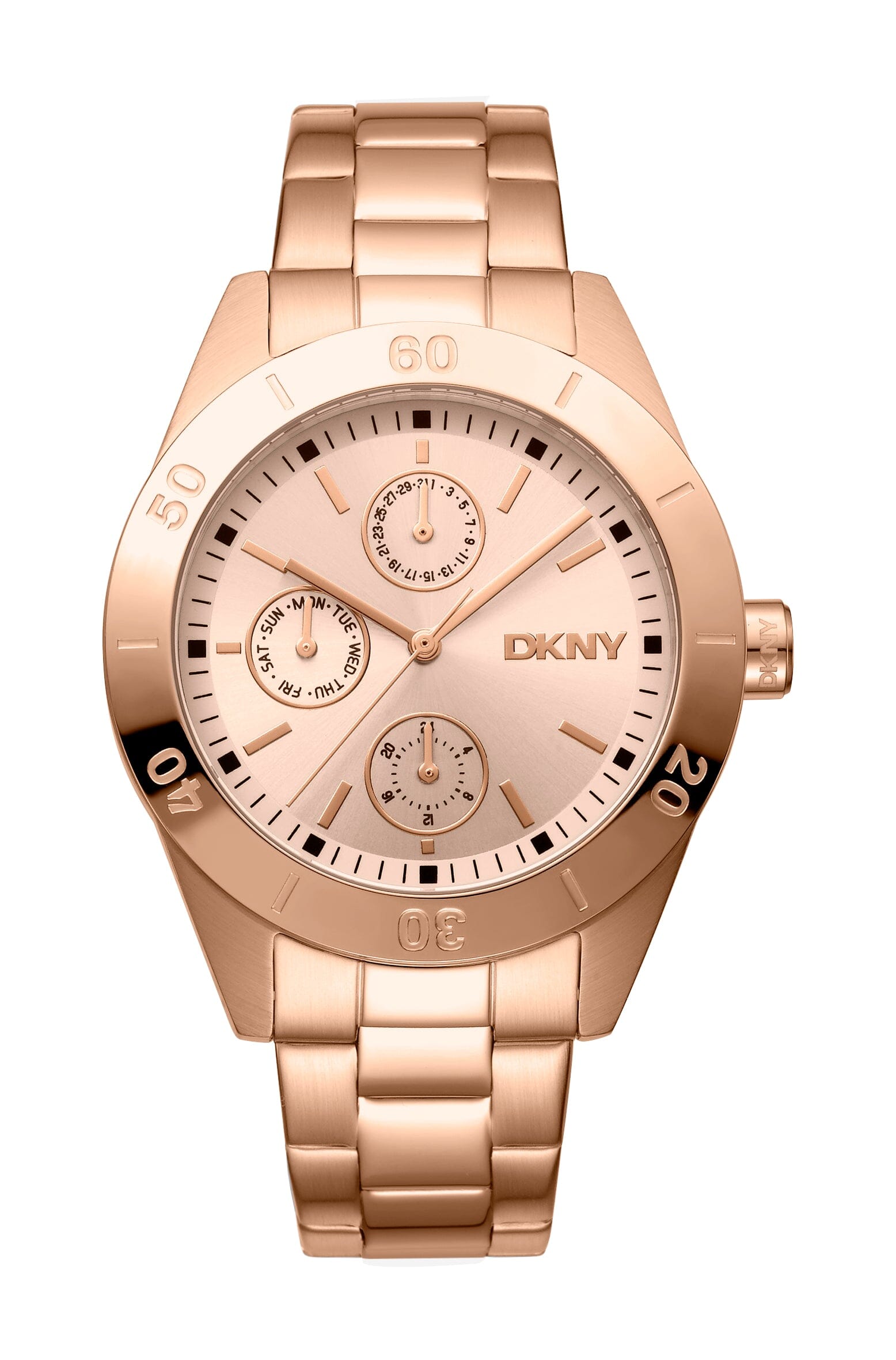 DK1L079M0035 DKNY Active Multi-Function Silver Rose Gold Women's Watch 38mm Watches DKNY 