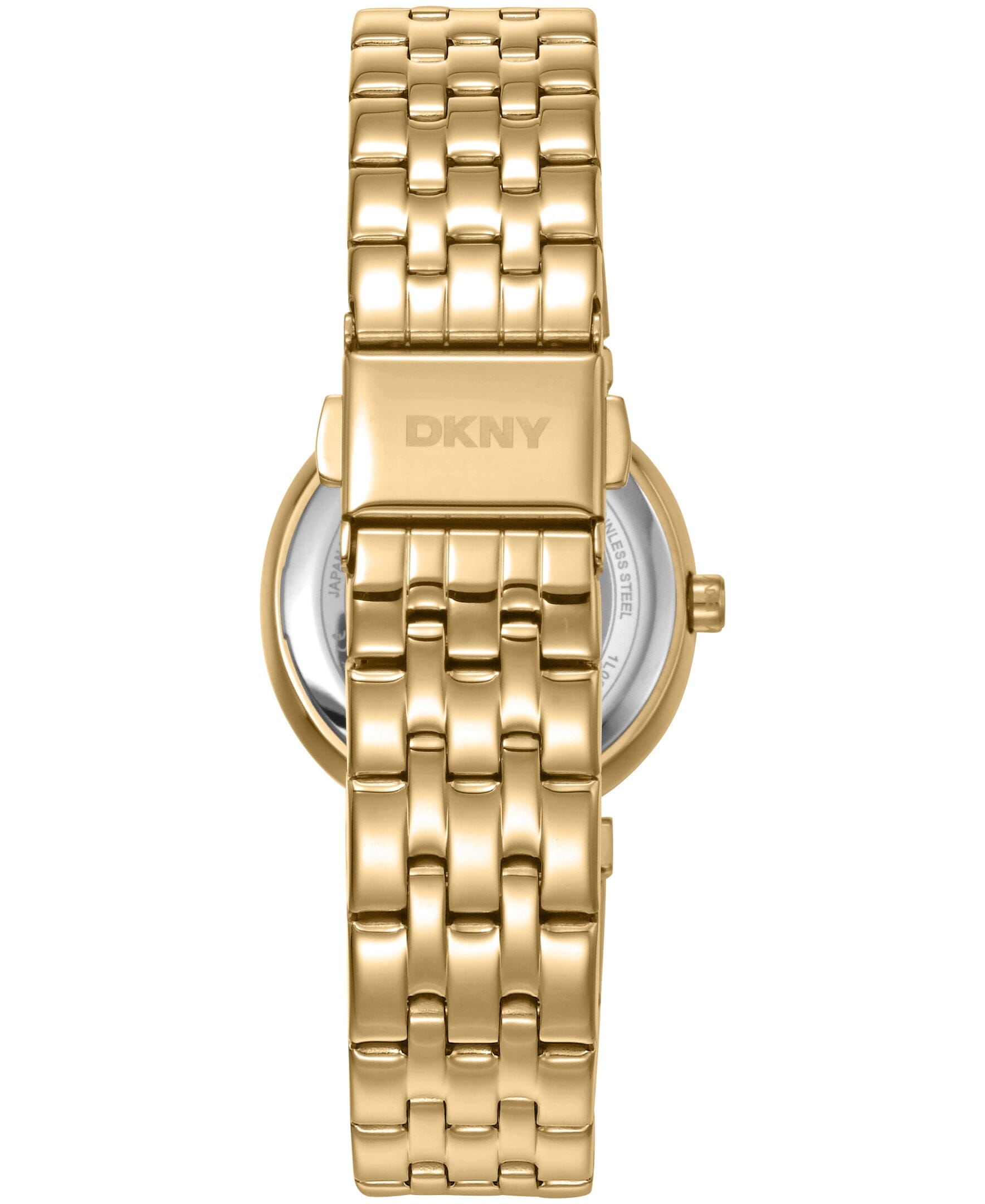 DK1L083M0065 DKNY Women's Crystal Bezel Gold-Tone Stainless Steel Bracelet Watch 30mm Watches DKNY 
