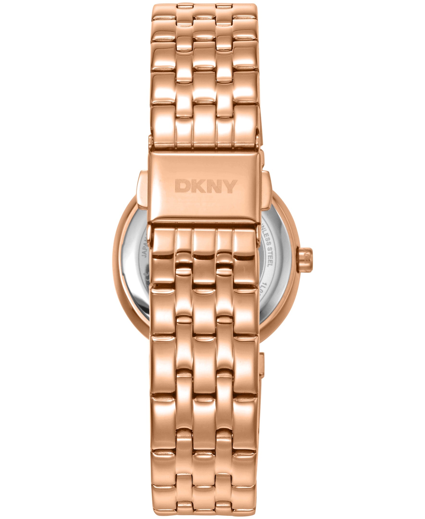 DK1L083M0075 DKNY Women's Crystal Bezel Red-Gold Tone Stainless Steel Bracelet Watch 30mm Watches DKNY 